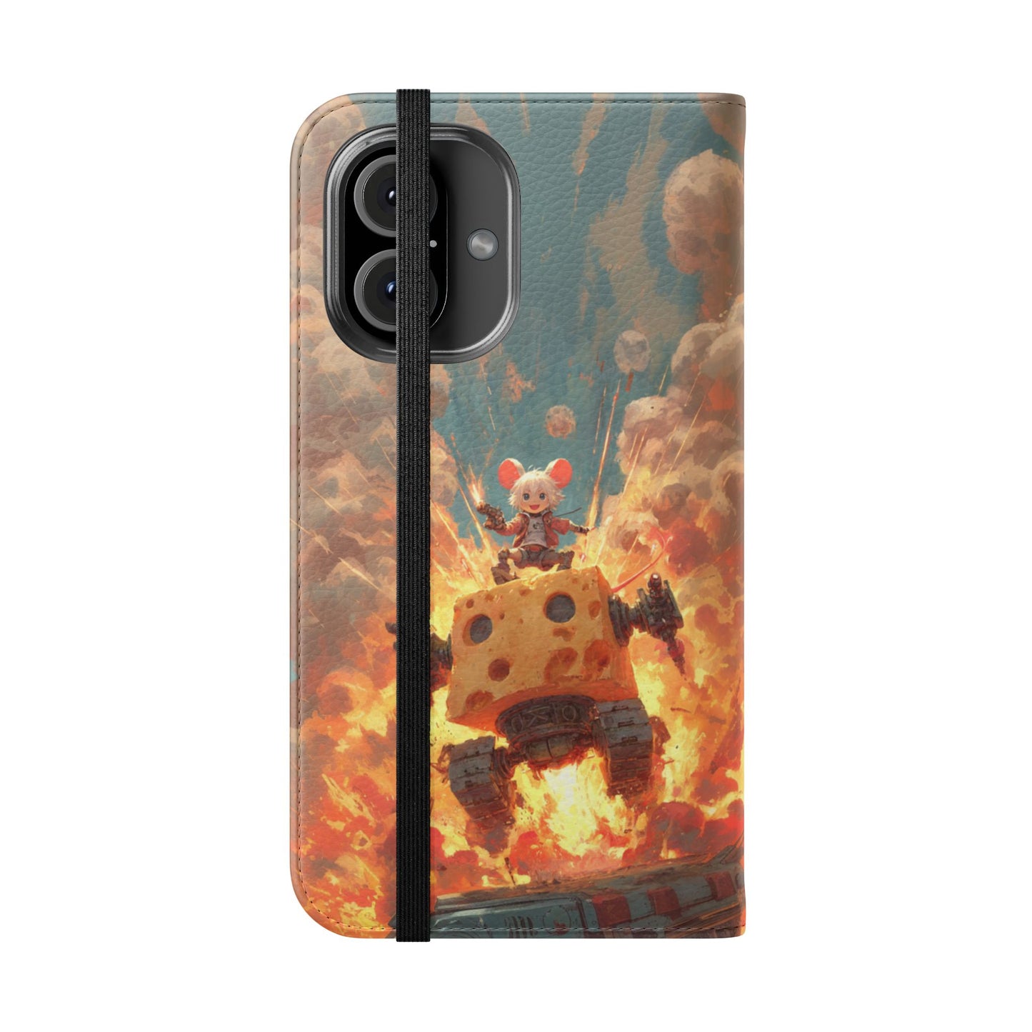 Battle Tank Mouse - Wallet Flip Case