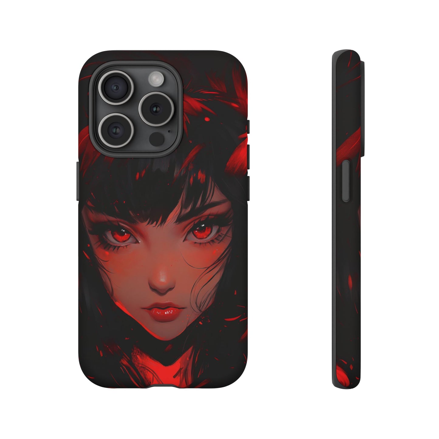 Fiery Gaze Anime Phone Case – iPhone, Google Pixel, Samsung Galaxy