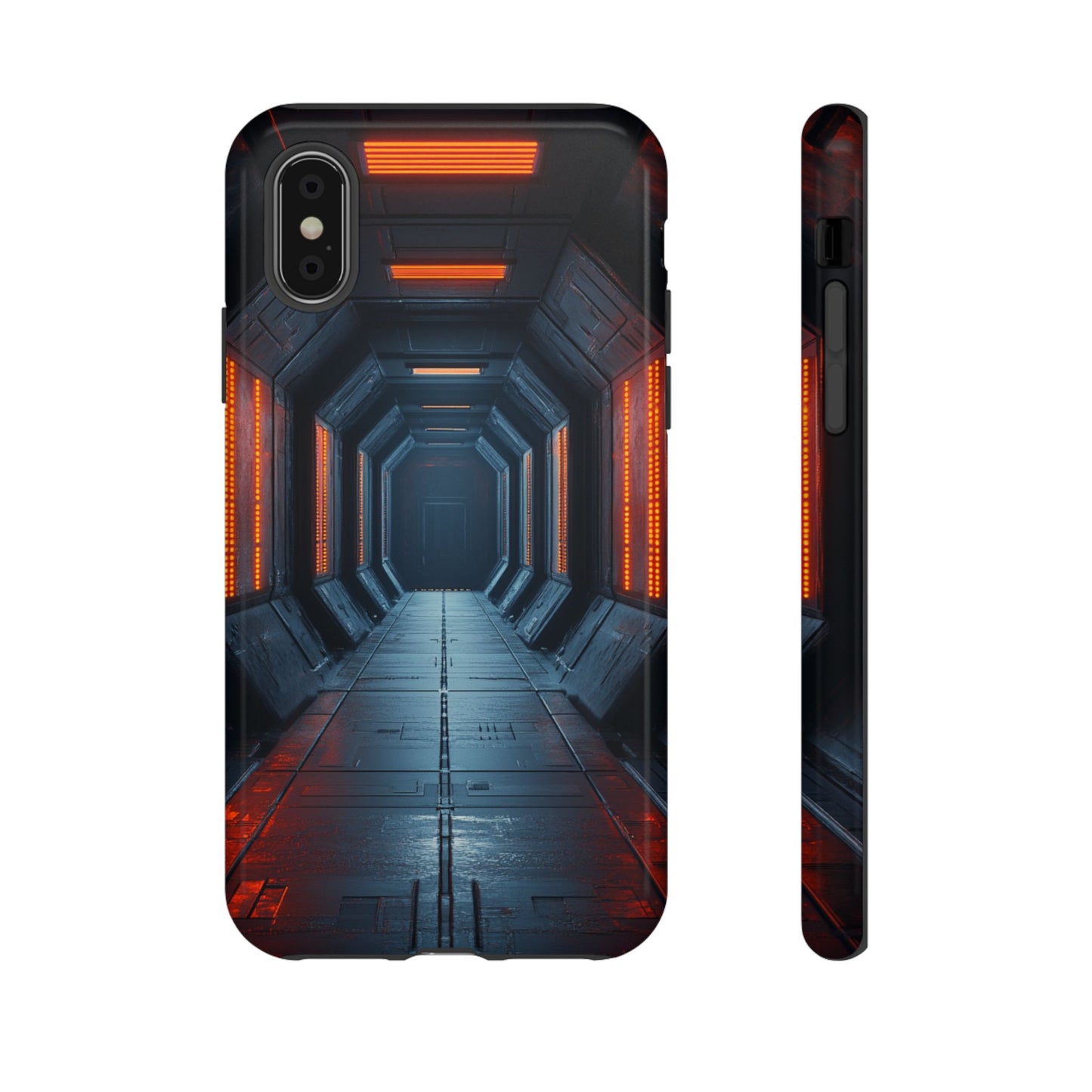 Red Alert Corridor – Tough iPhone Case