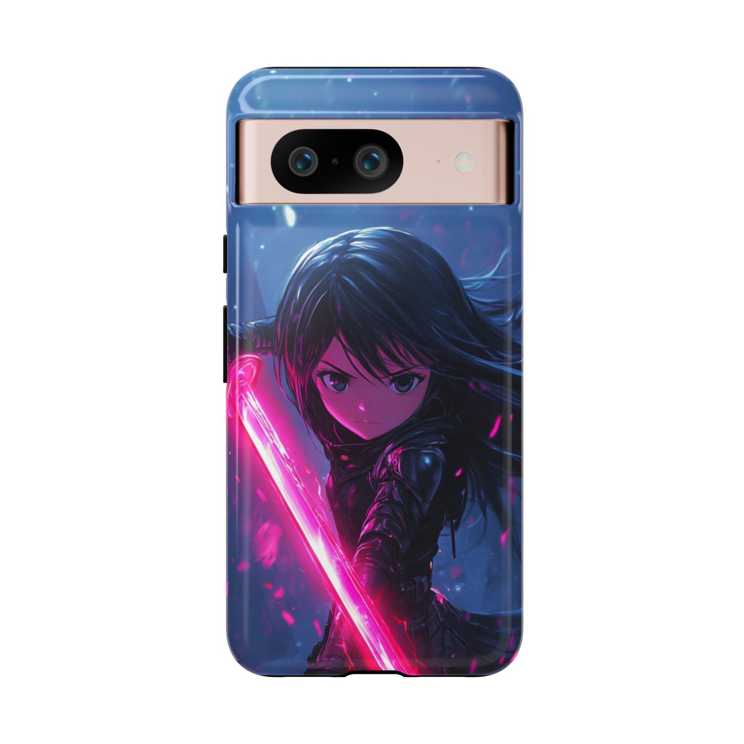 Neon Blade Warrior – Tough Google Pixel Case