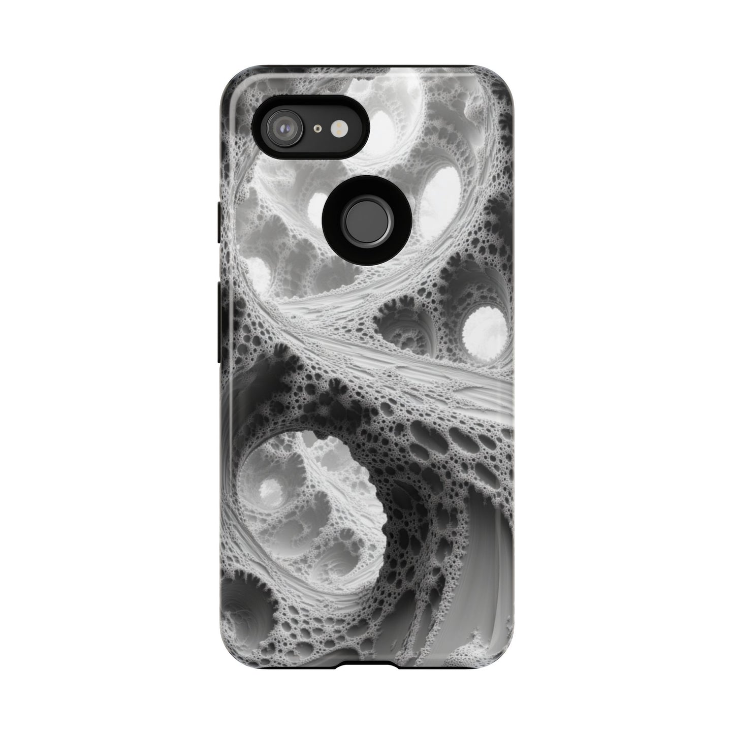 Monochrome Fractal – Tough Google Pixel Case