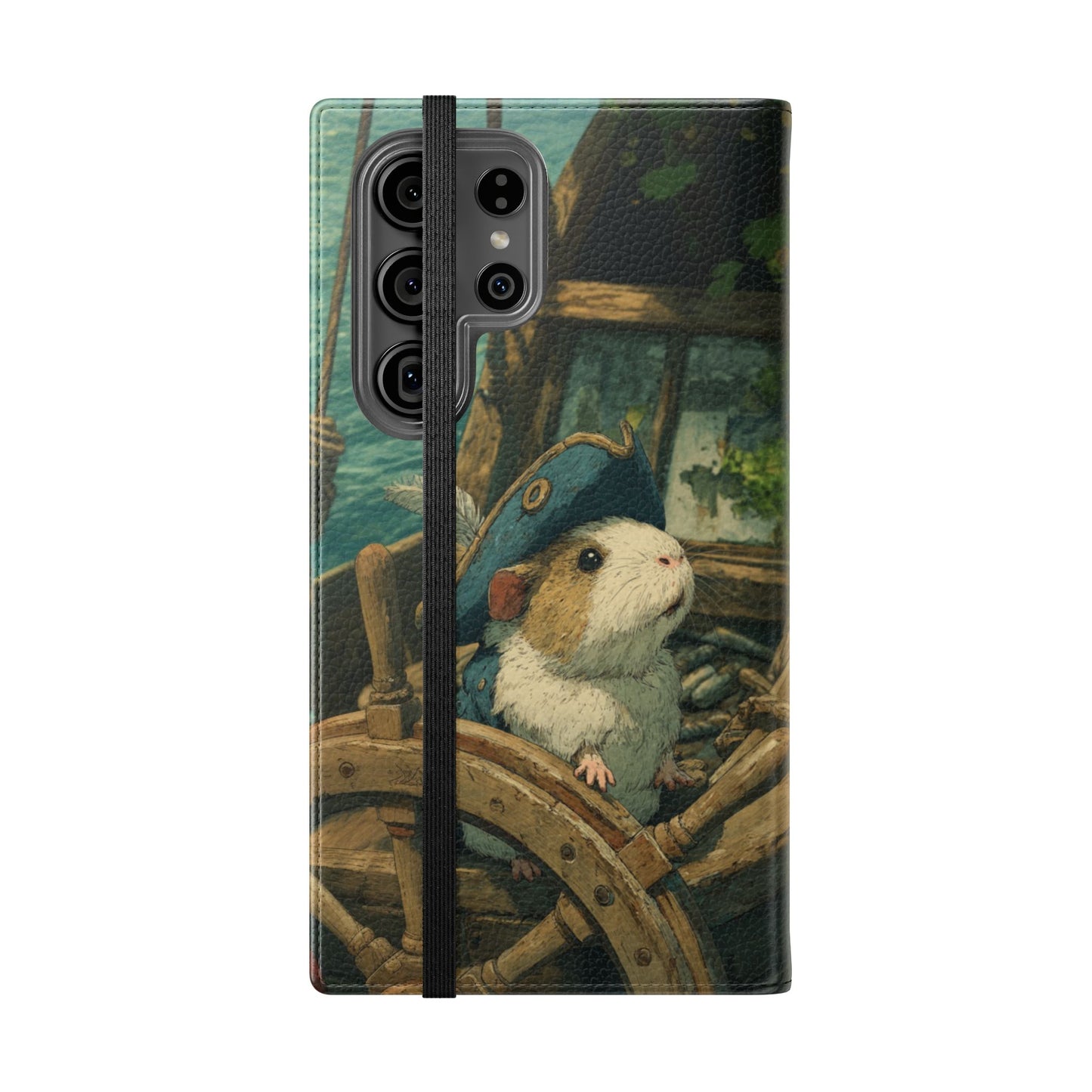 Pirate Captain Guinea Pig - Wallet Flip Case