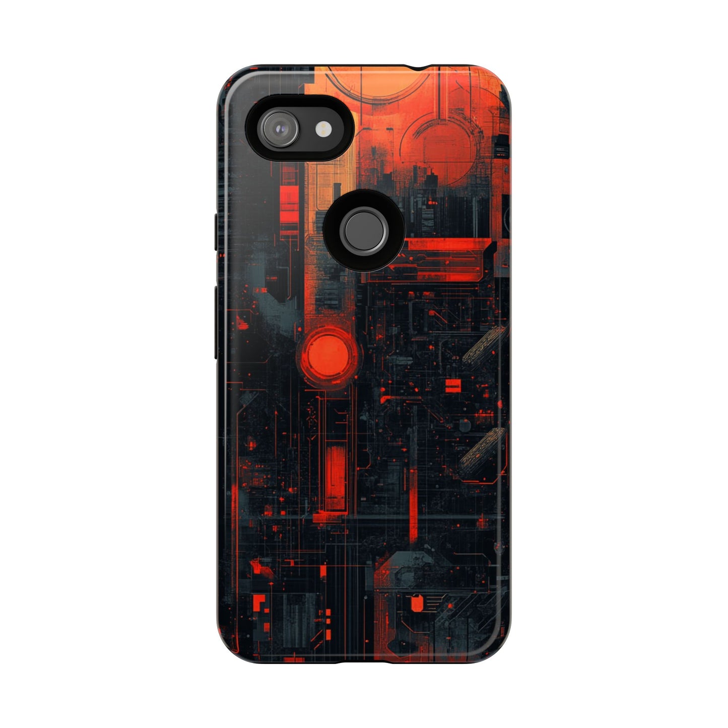 Neon Circuit Matrix – Tough Google Pixel Case