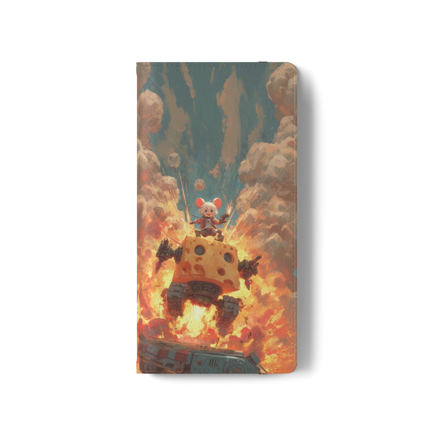 Battle Tank Mouse - Wallet Flip Case