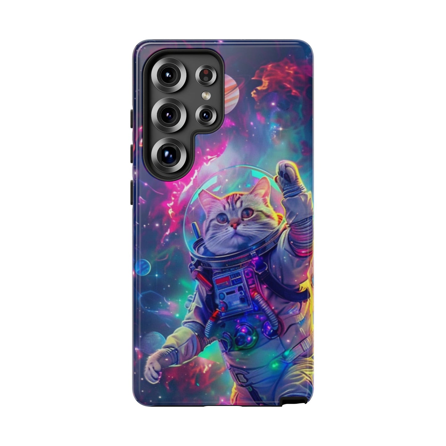Cosmic Explorer Cat Phone Case – iPhone, Google Pixel, Samsung Galaxy