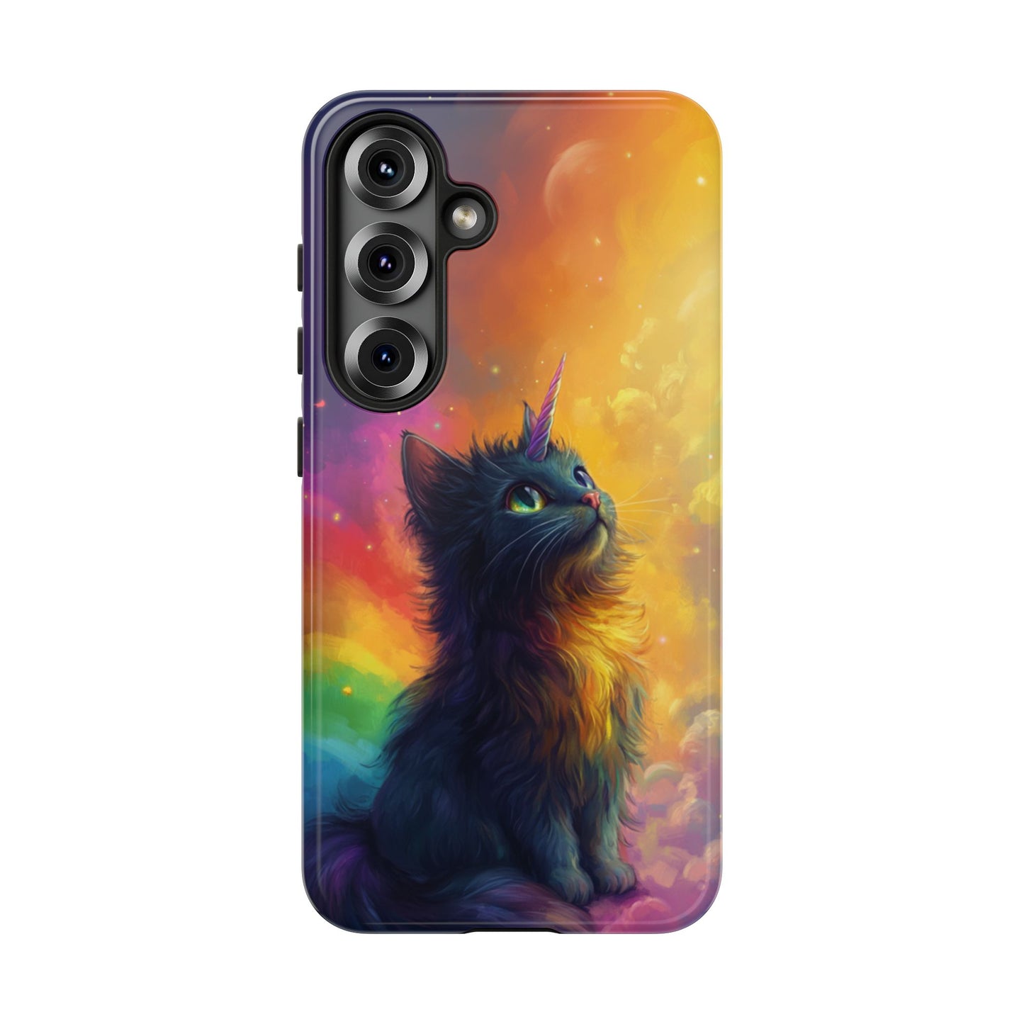 Rainbow Unicorn Cat Phone Case – iPhone, Google Pixel, Samsung Galaxy