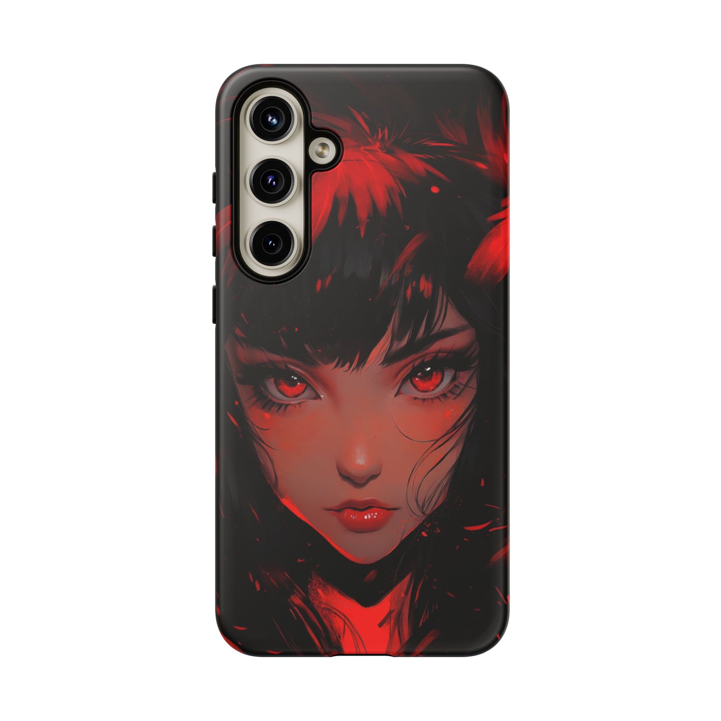 Fiery Gaze Anime Phone Case – iPhone, Google Pixel, Samsung Galaxy