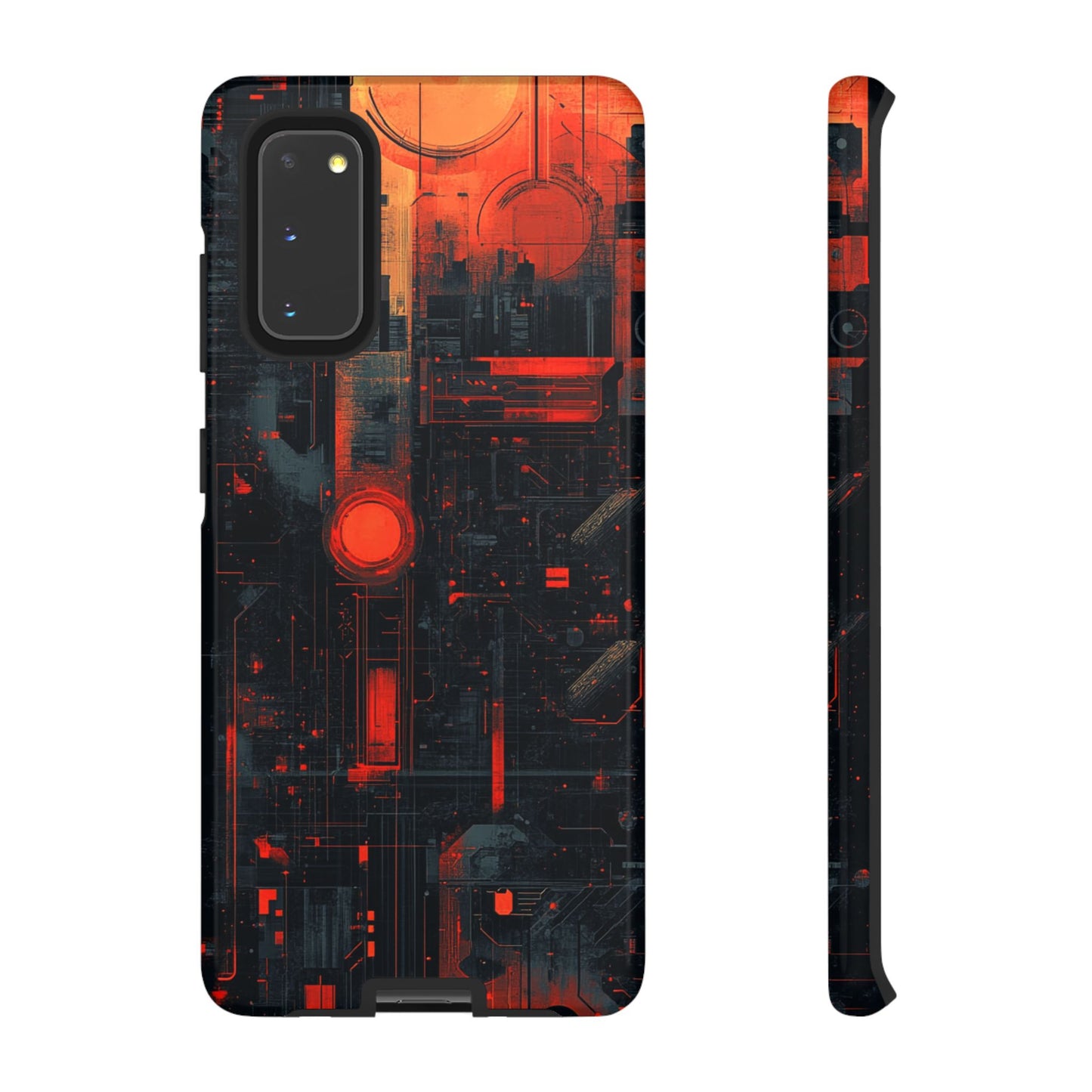 Neon Circuit Matrix – Tough Samsung Galaxy Case