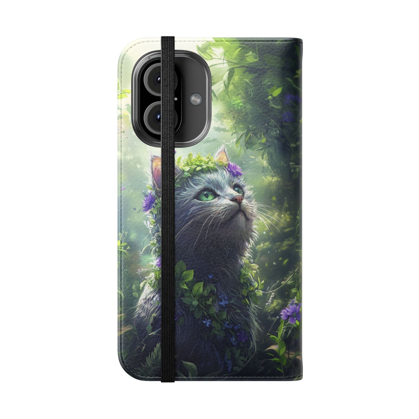 Forest Spirit Cat - Wallet Flip Case