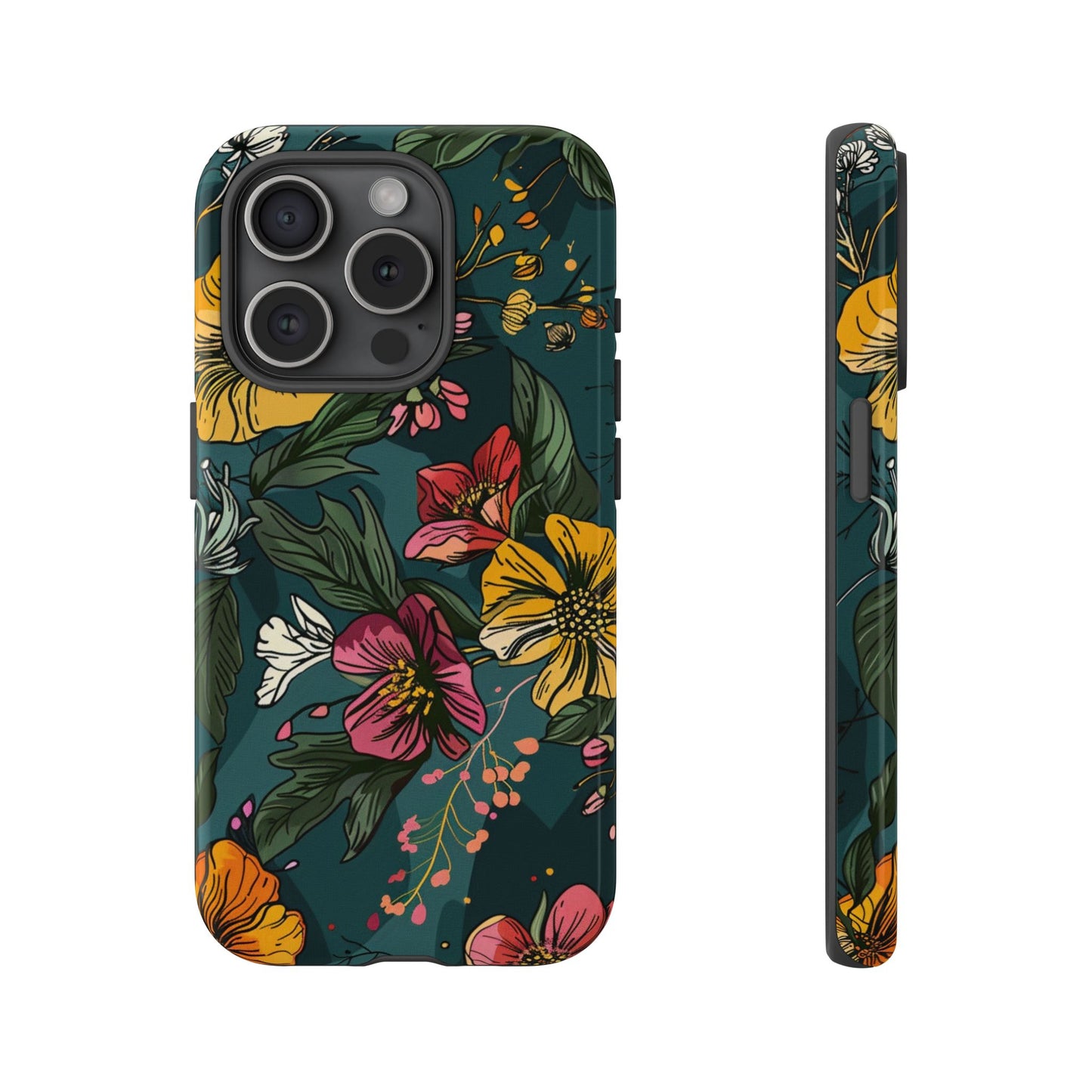 Vintage Floral Bloom – Tough iPhone Case