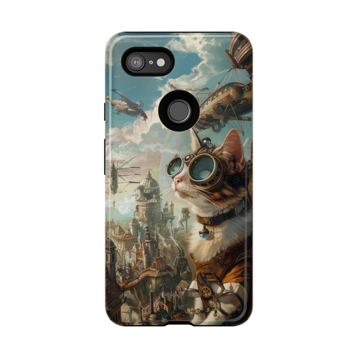 Steampunk Aviator Cat - Tough Google Pixel Case