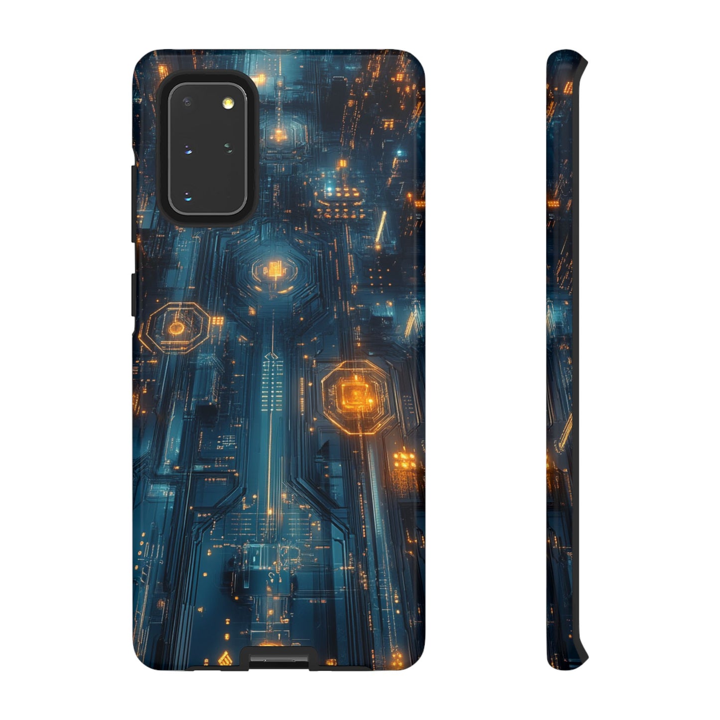 Quantum Neon Skyline – Tough Samsung Galaxy Case