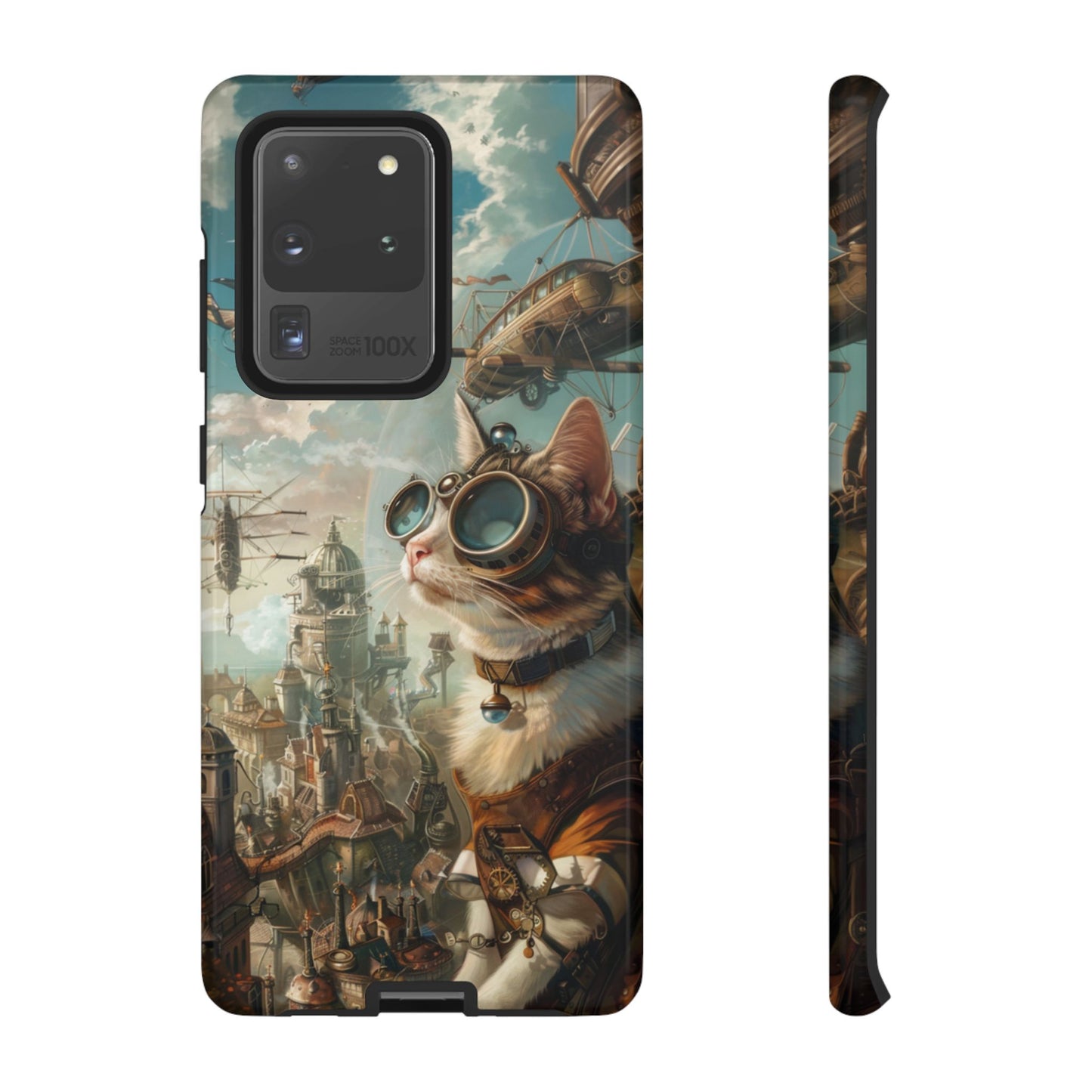 Steampunk Aviator Cat - Tough Samsung Galaxy Case
