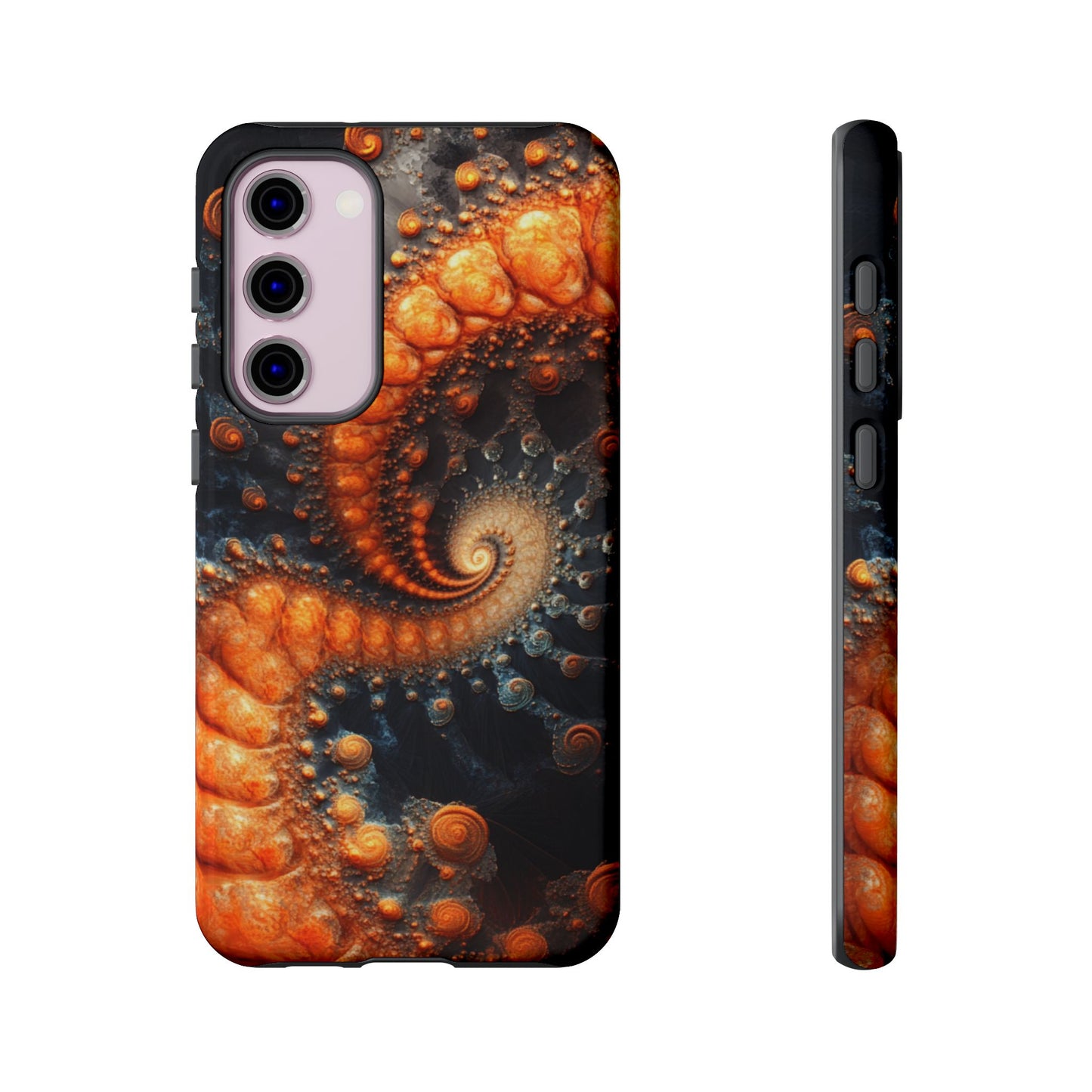 Amber Spiral Fractal – Tough Samsung Galaxy Case