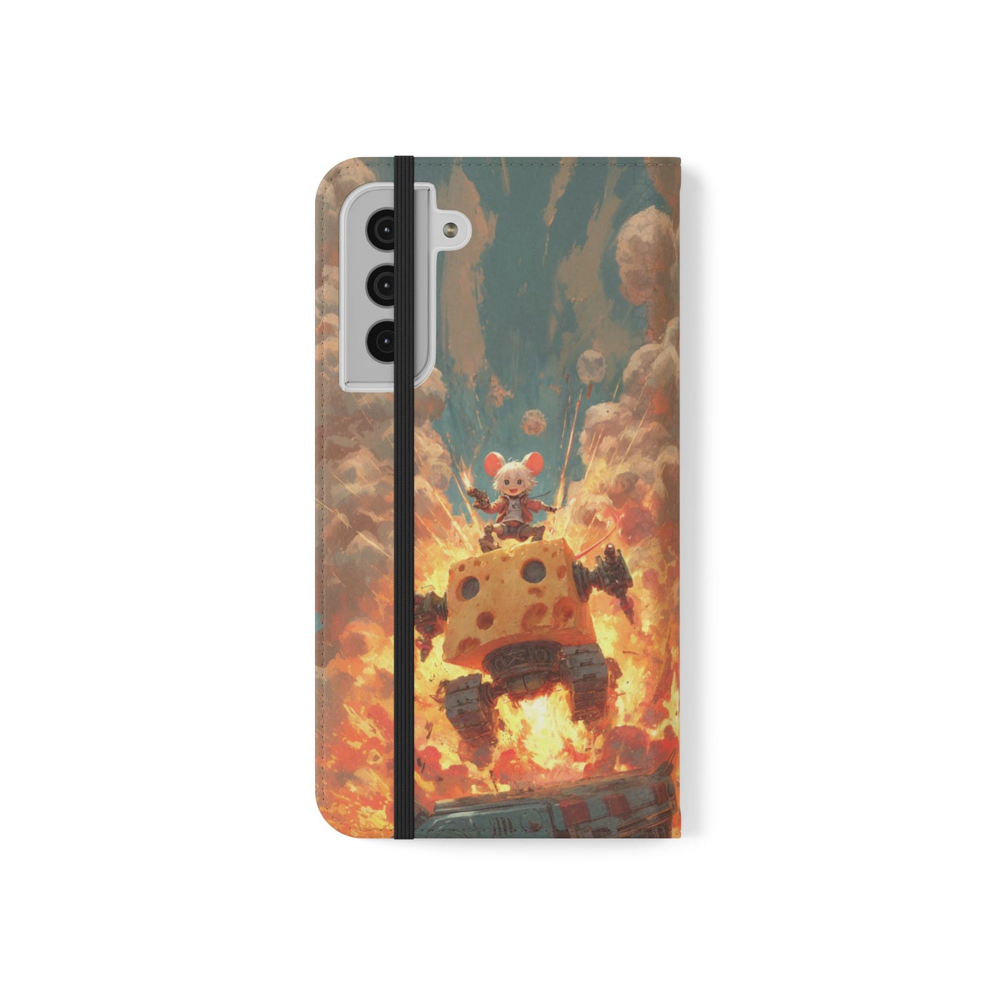 Battle Tank Mouse - Wallet Flip Case