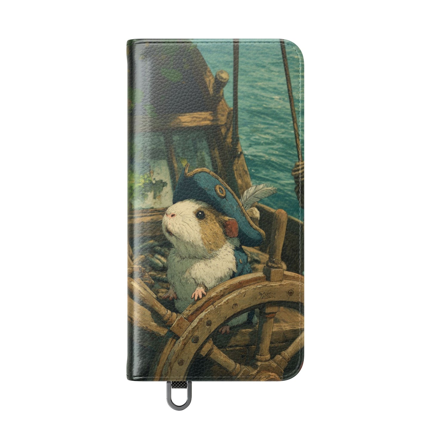 Pirate Captain Guinea Pig - Wallet Flip Case