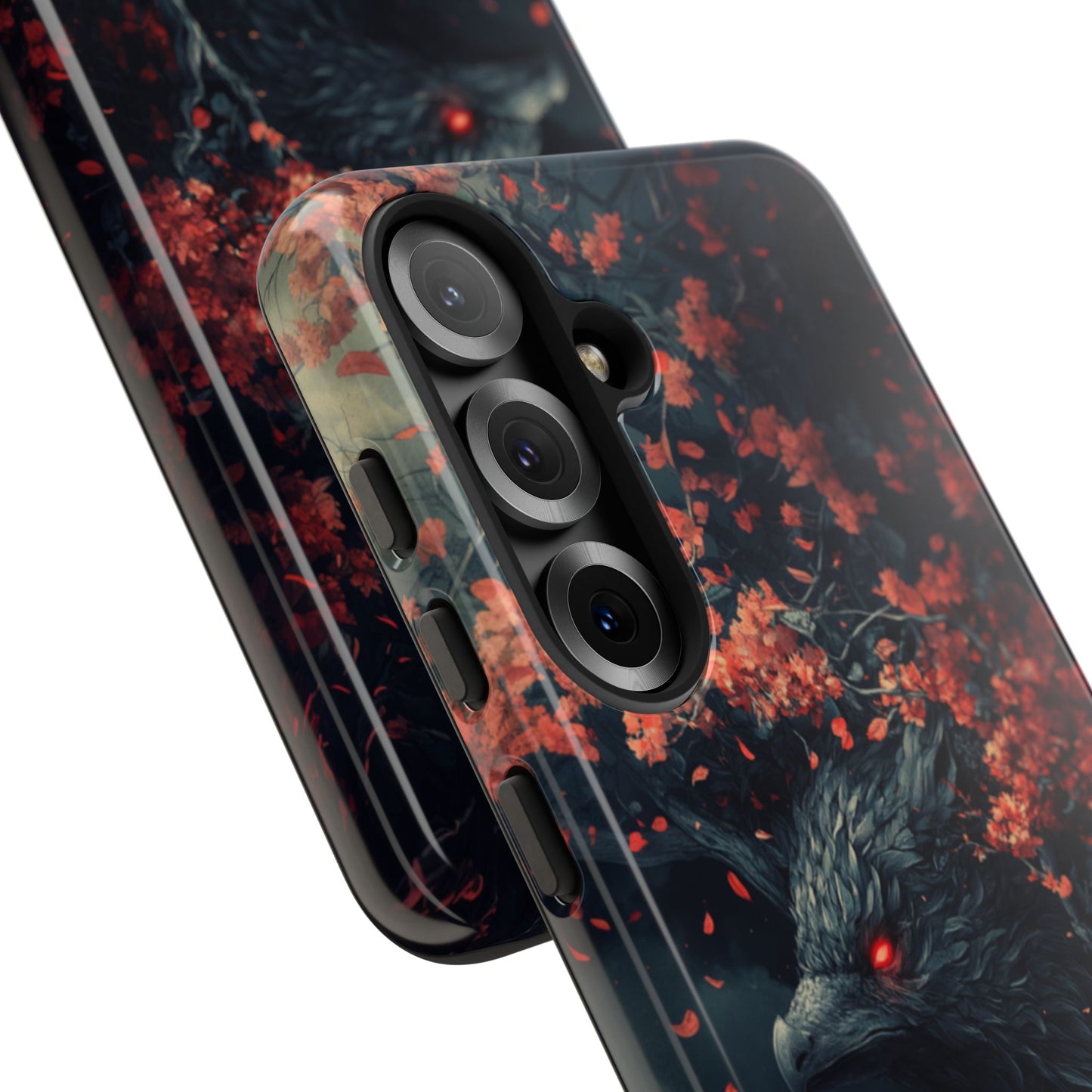 Crimson Raven Bloom – Tough Samsung Galaxy Case