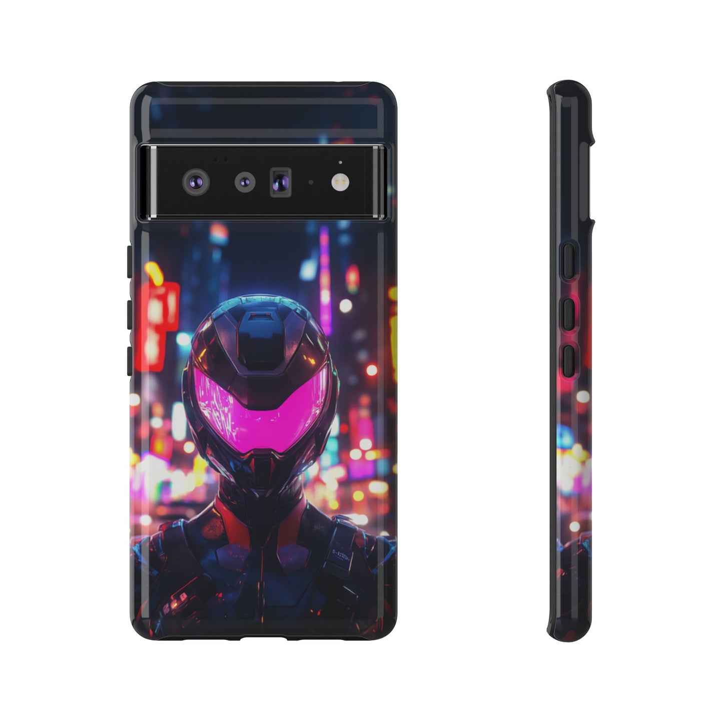 Neon Guardian Warrior – Tough Google Pixel Case