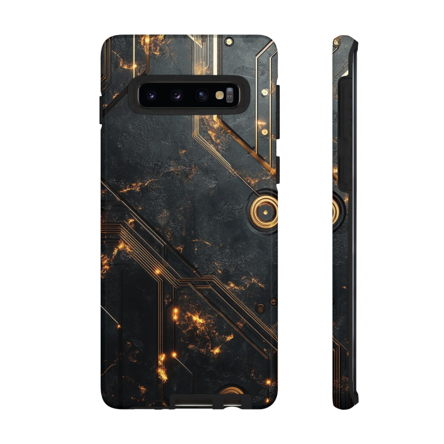 Obsidian Ember Circuit – Tough Samsung Galaxy Case
