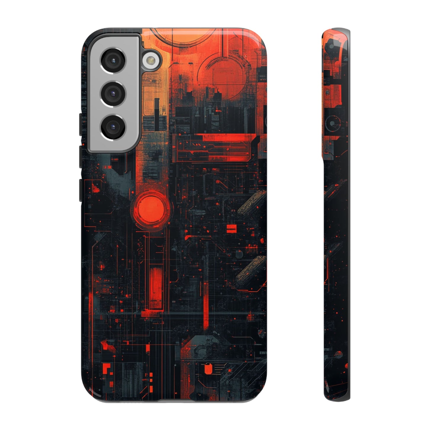 Neon Circuit Matrix – Tough Samsung Galaxy Case