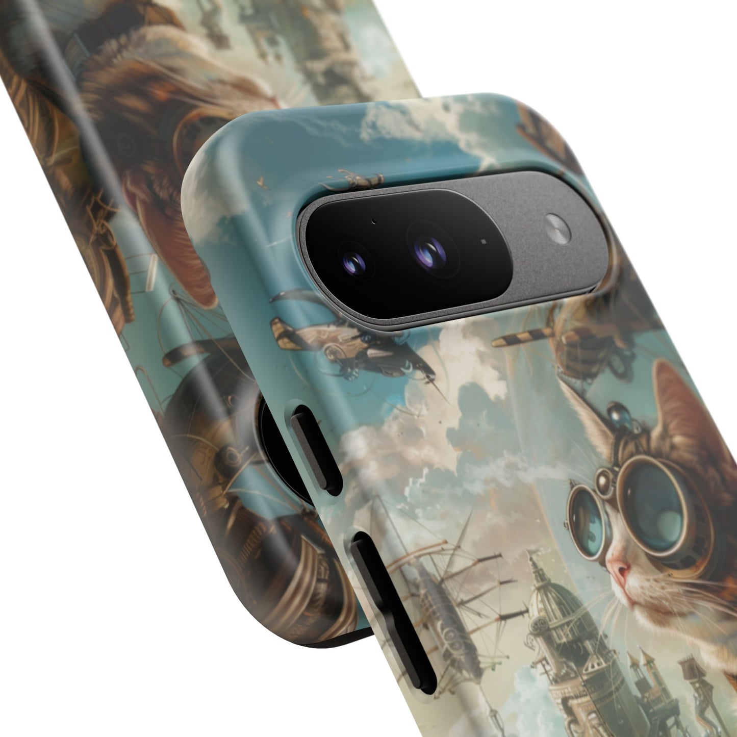 Steampunk Aviator Cat - Tough Google Pixel Case