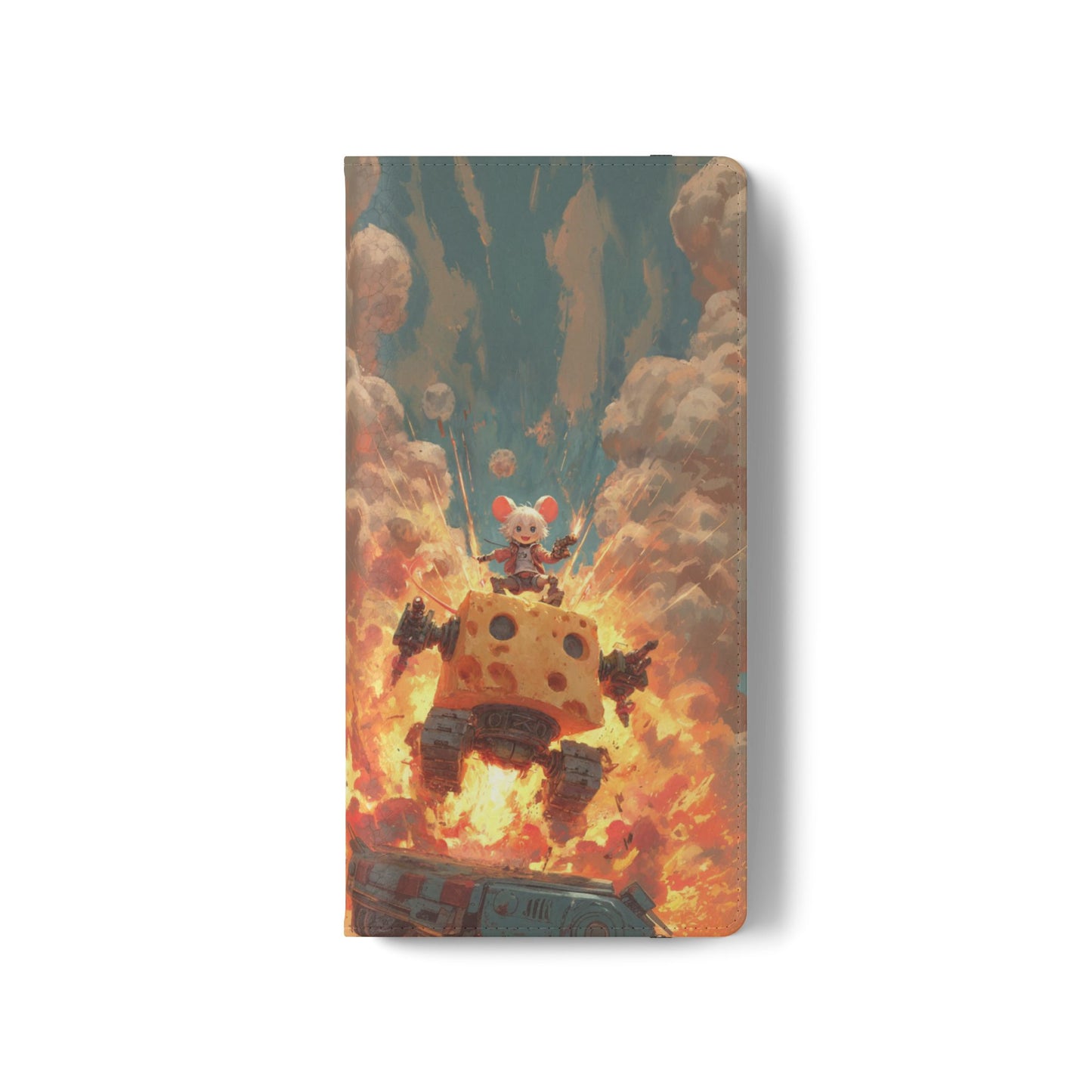 Battle Tank Mouse - Wallet Flip Case