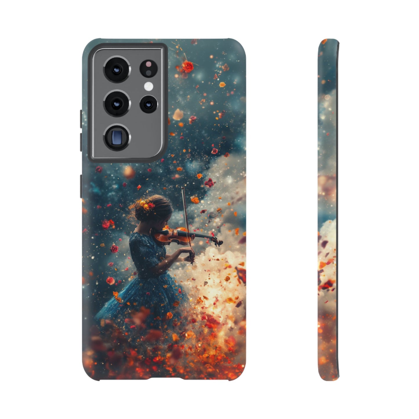 Petal Breeze Violinist Phone Case - iPhone, Google Pixel, Samsung Galaxy
