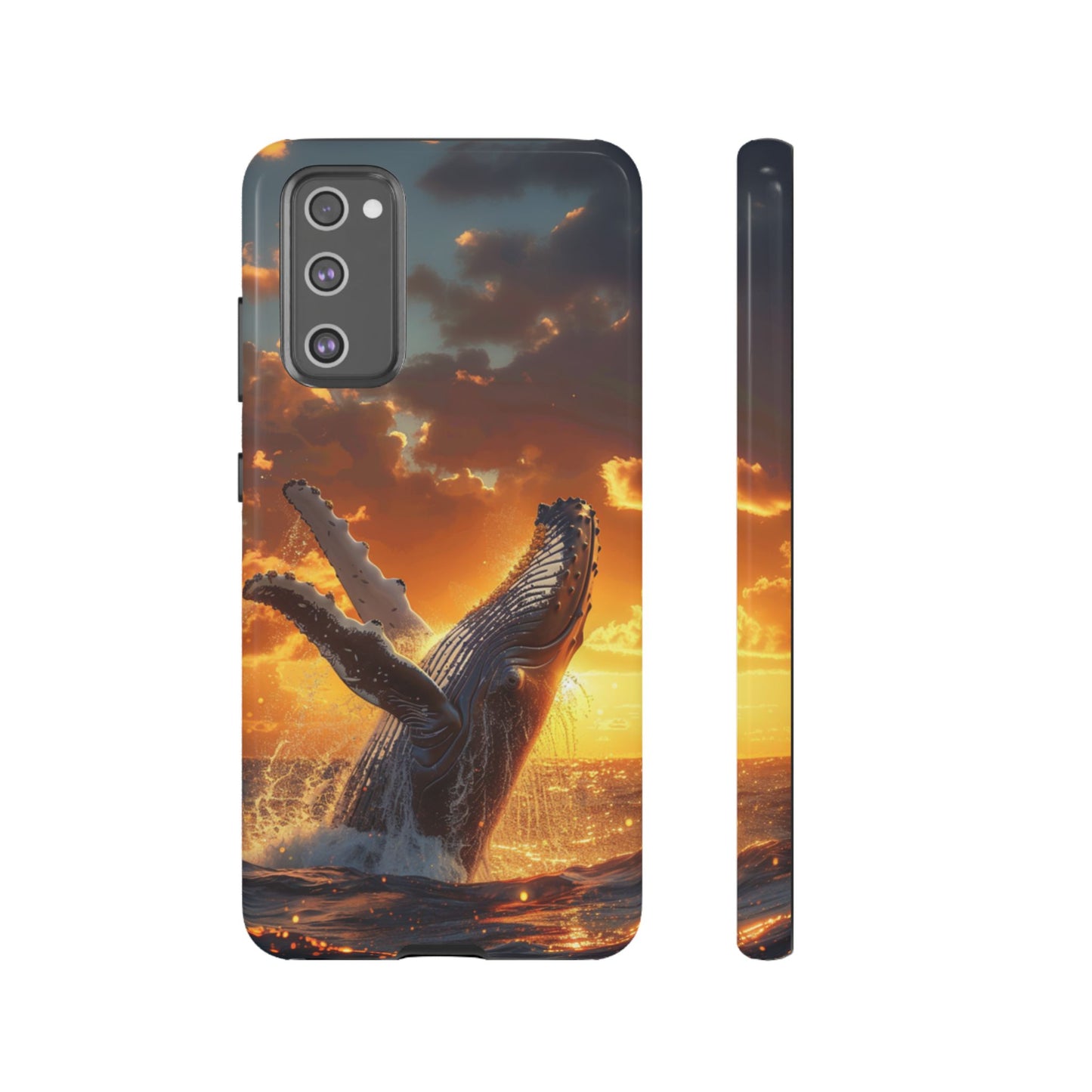 Sunset Breach Whale - Tough Samsung Galaxy Case