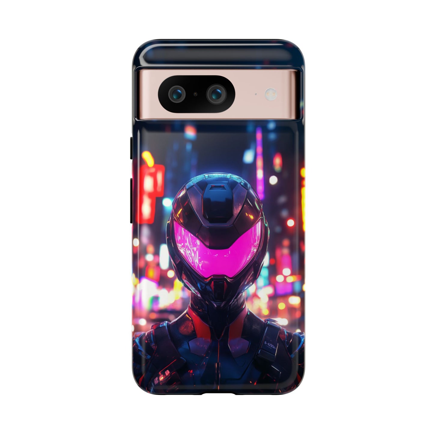 Neon Guardian Warrior – Tough Google Pixel Case