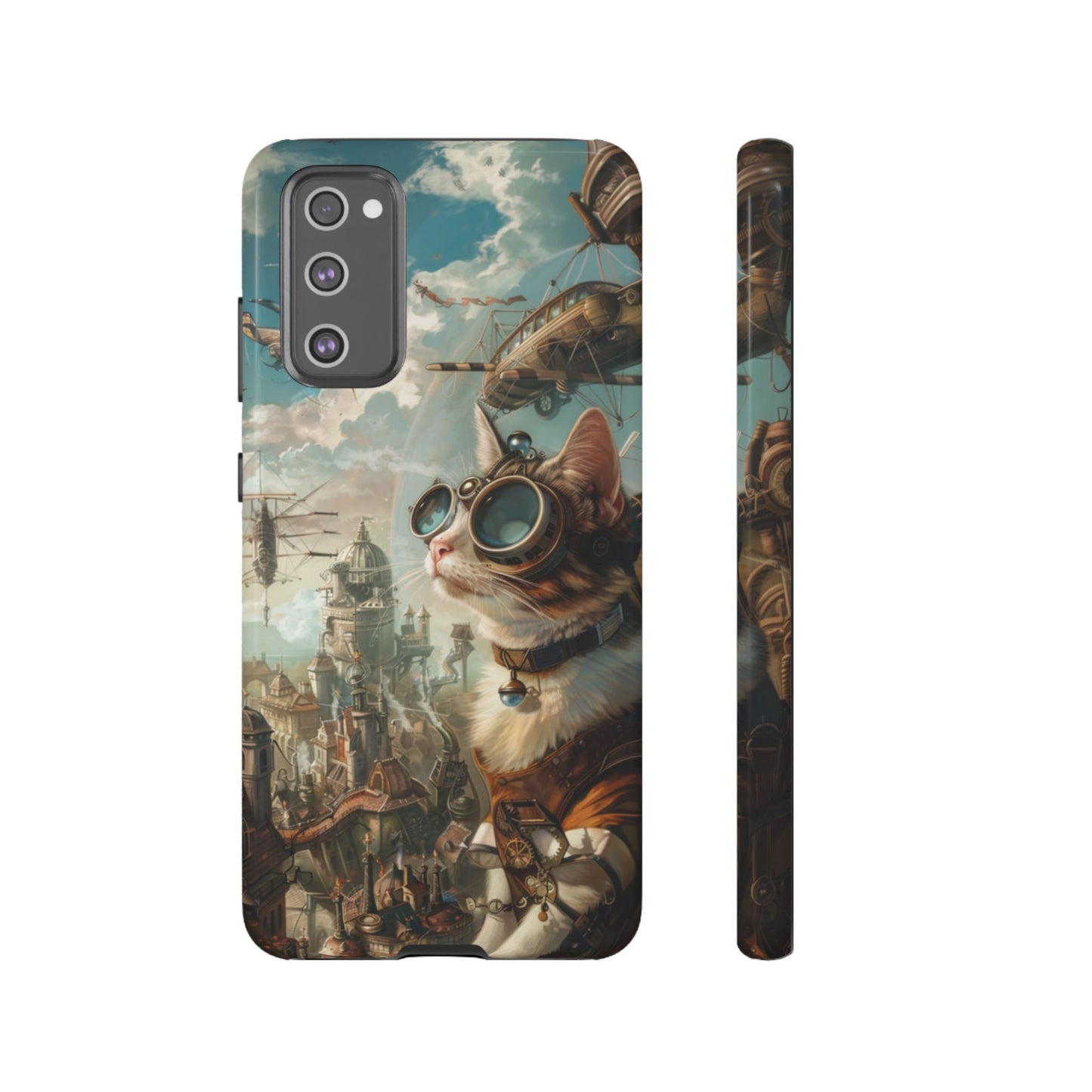 Steampunk Aviator Cat - Tough Samsung Galaxy Case