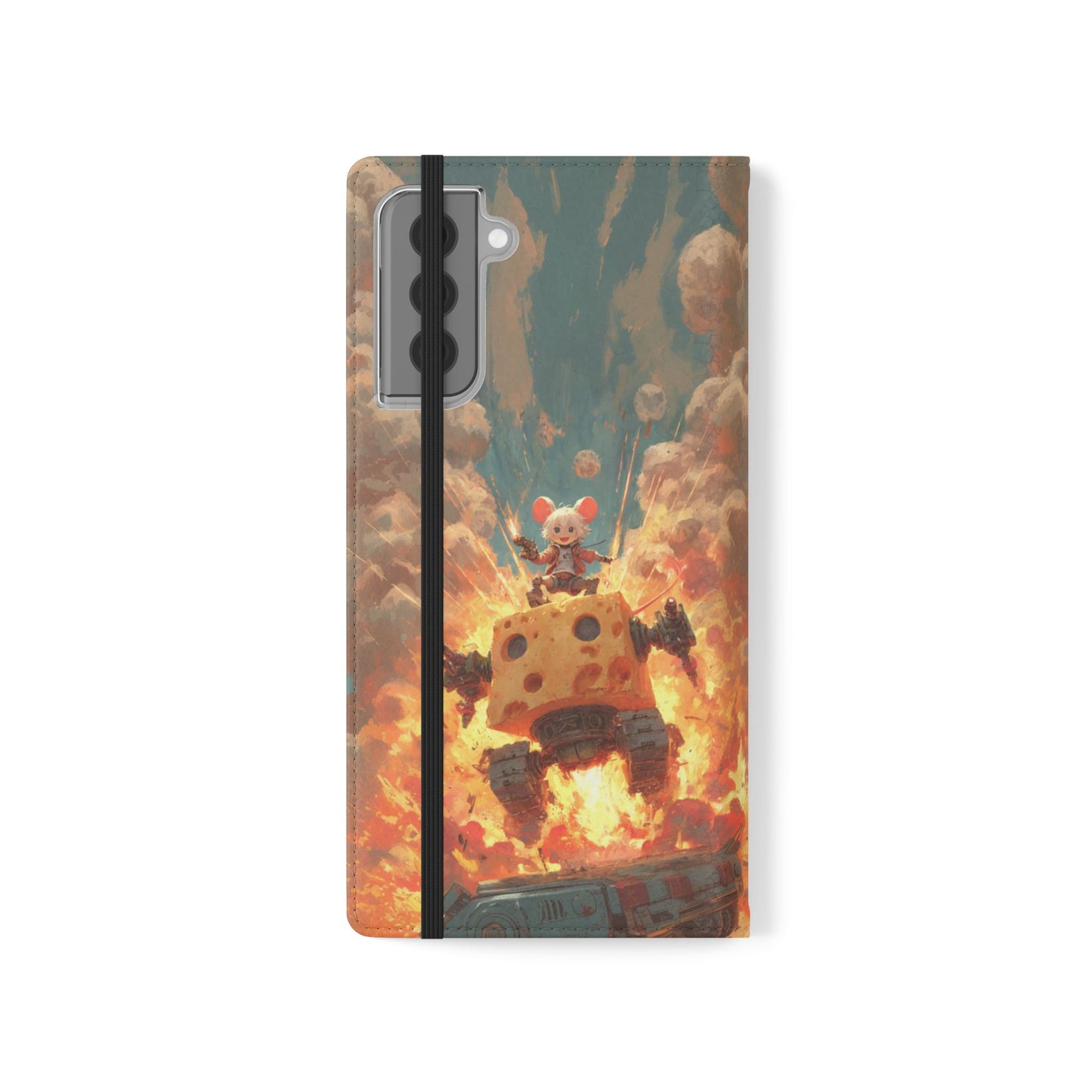 Battle Tank Mouse - Wallet Flip Case