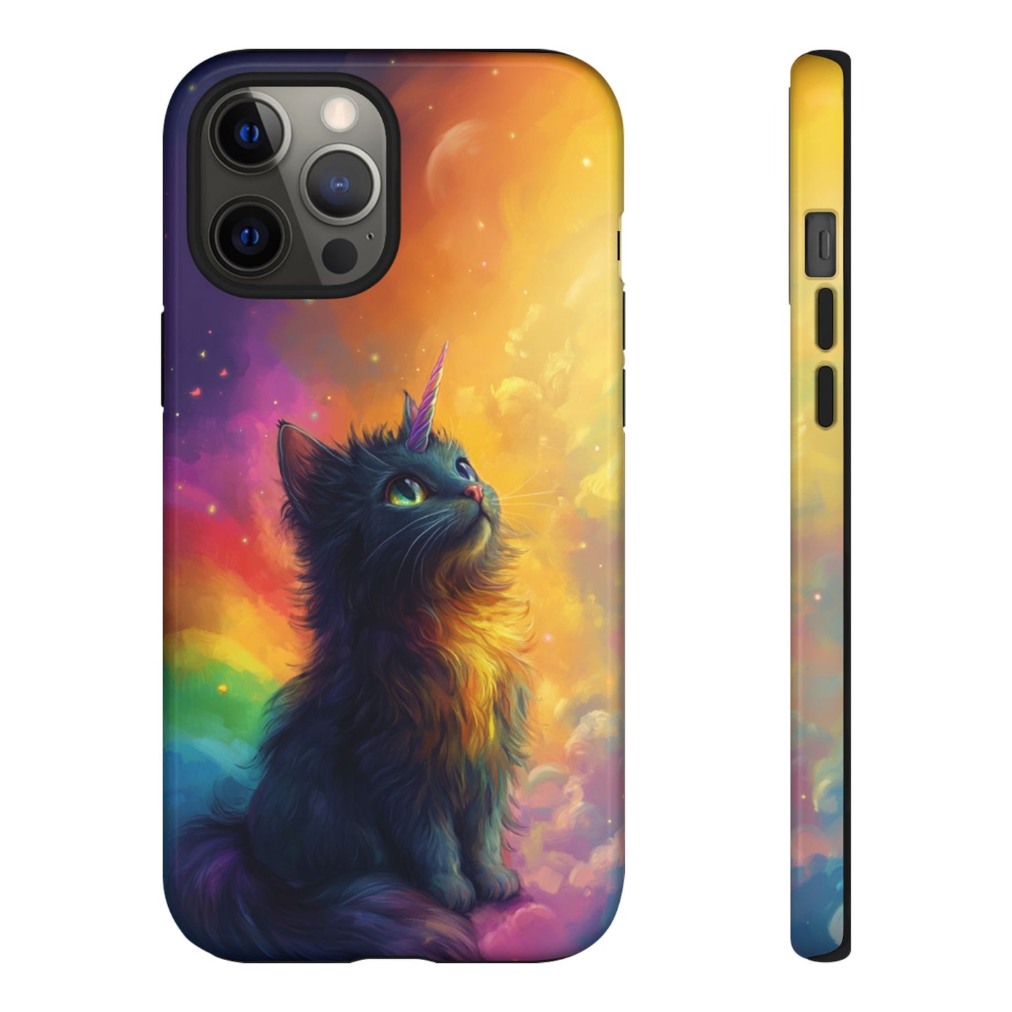 Rainbow Unicorn Cat Phone Case – iPhone, Google Pixel, Samsung Galaxy