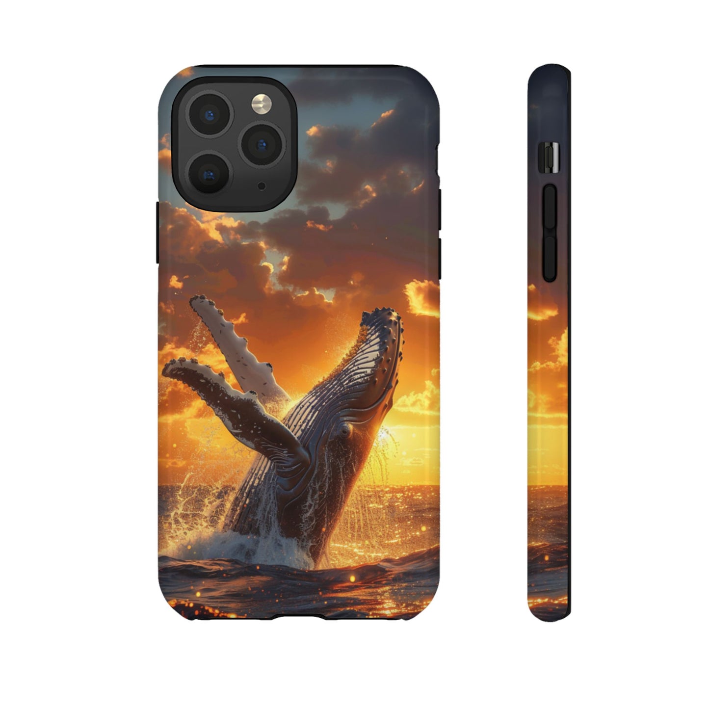 Sunset Breach Whale - Tough iPhone Case
