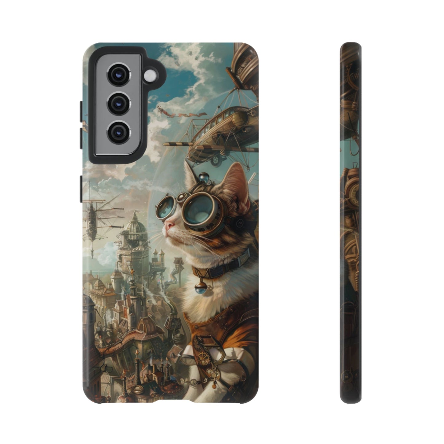 Steampunk Aviator Cat - Tough Samsung Galaxy Case