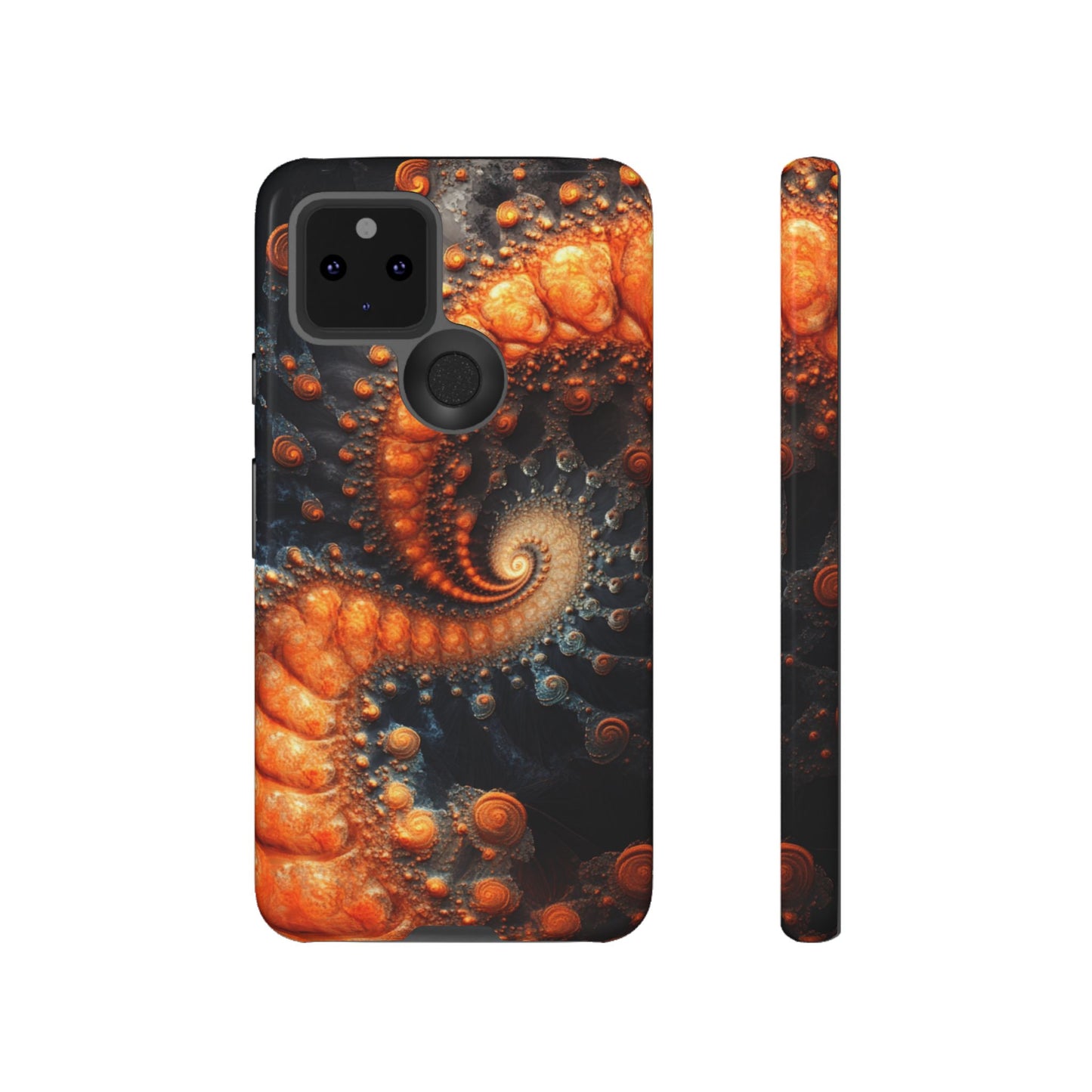Amber Spiral Fractal – Tough Google Pixel Case