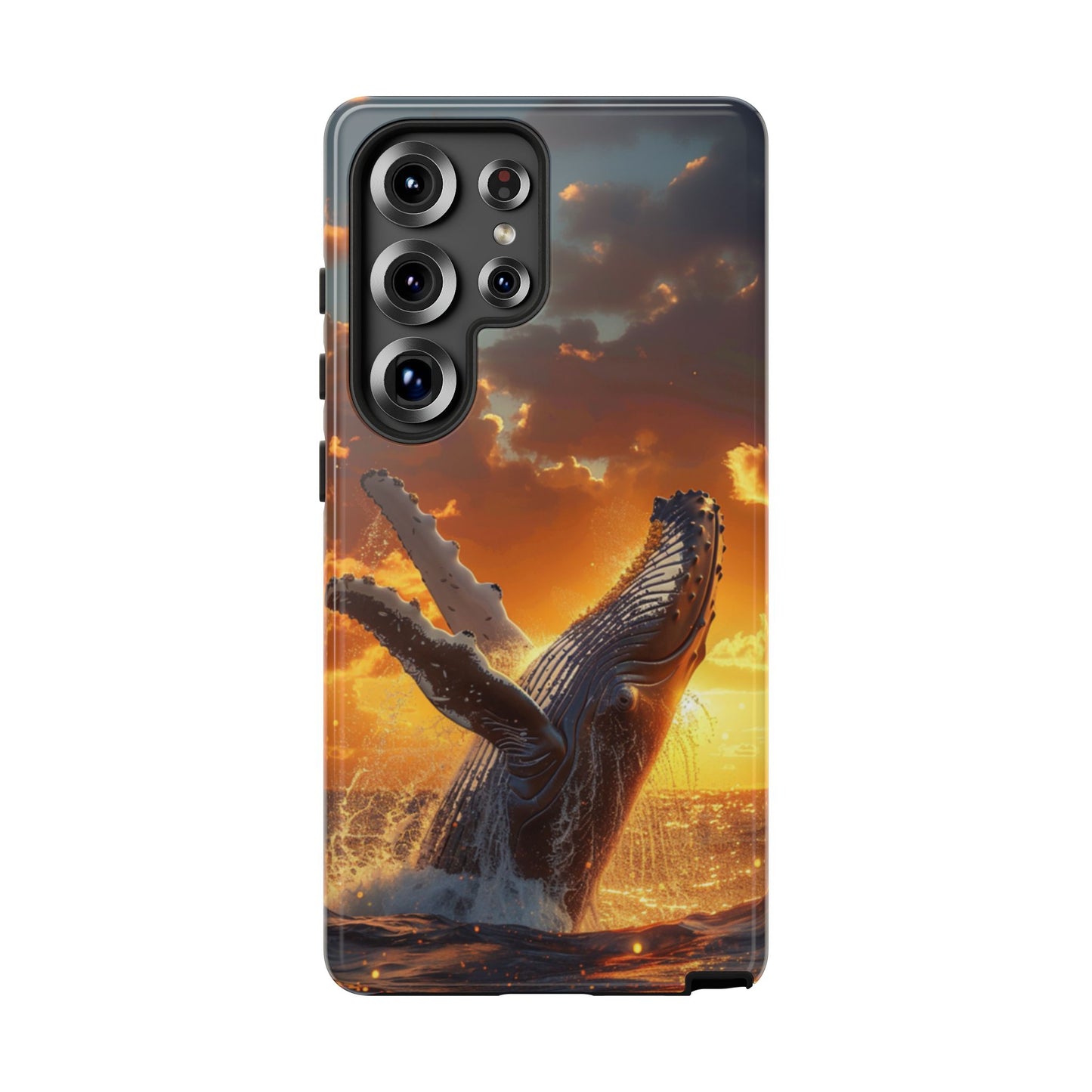 Sunset Breach Whale - Tough Samsung Galaxy Case