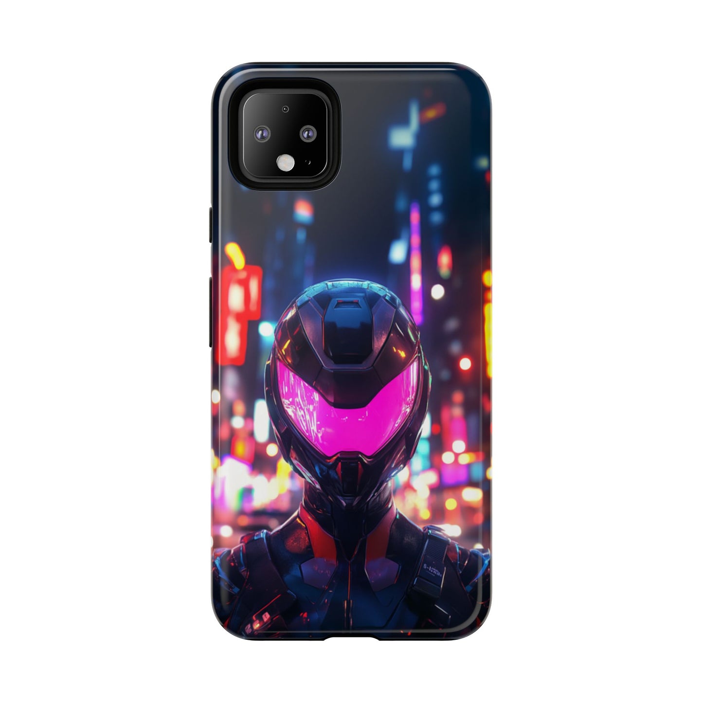 Neon Guardian Warrior – Tough Google Pixel Case