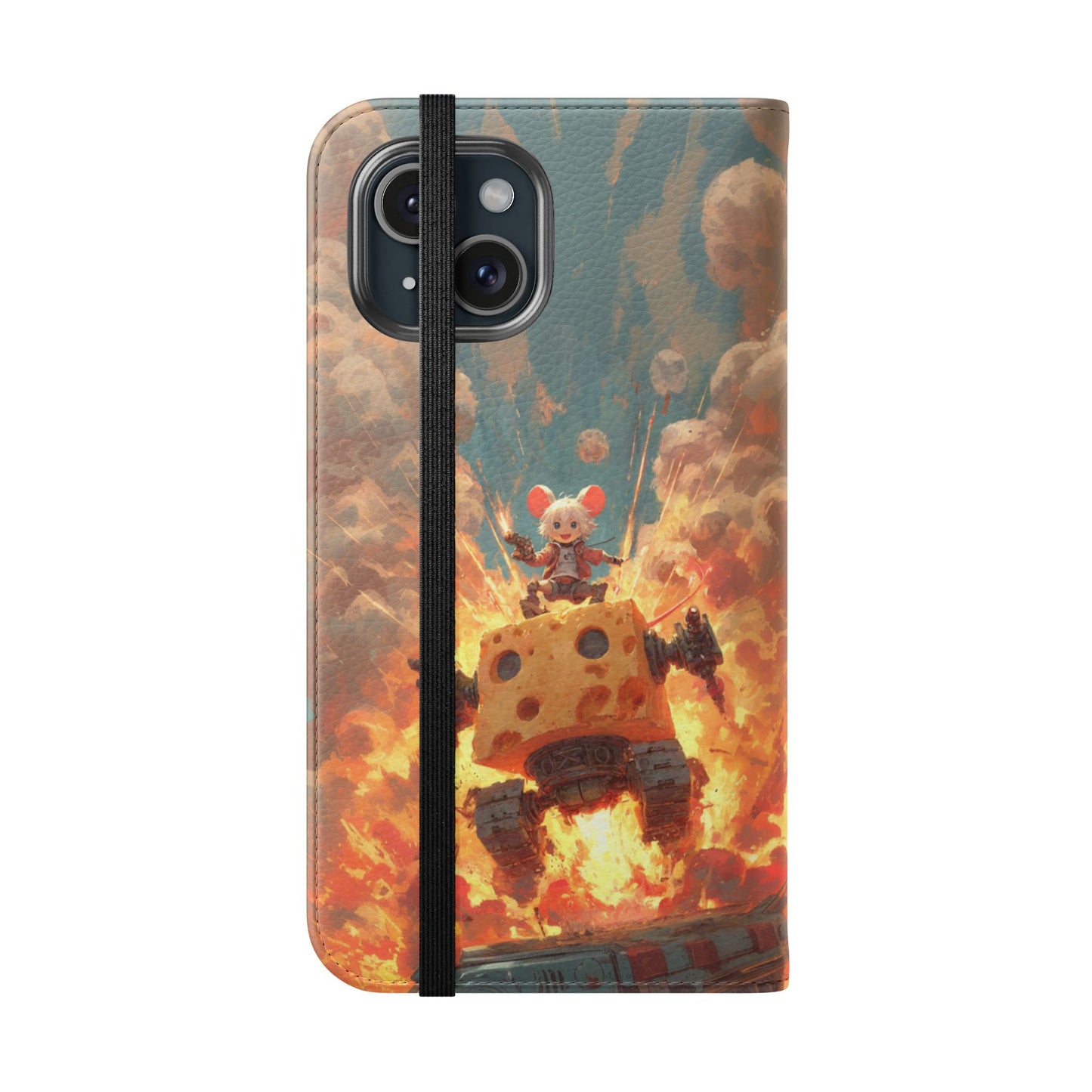 Battle Tank Mouse - Wallet Flip Case