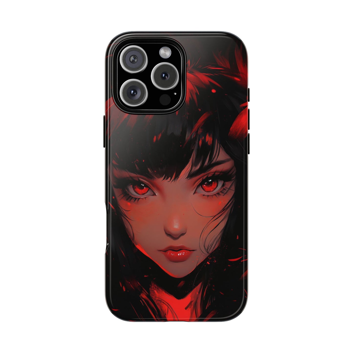 Fiery Gaze Anime Phone Case – iPhone, Google Pixel, Samsung Galaxy