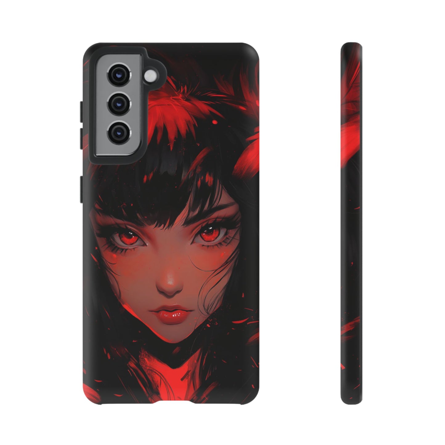 Fiery Gaze Anime Phone Case – iPhone, Google Pixel, Samsung Galaxy