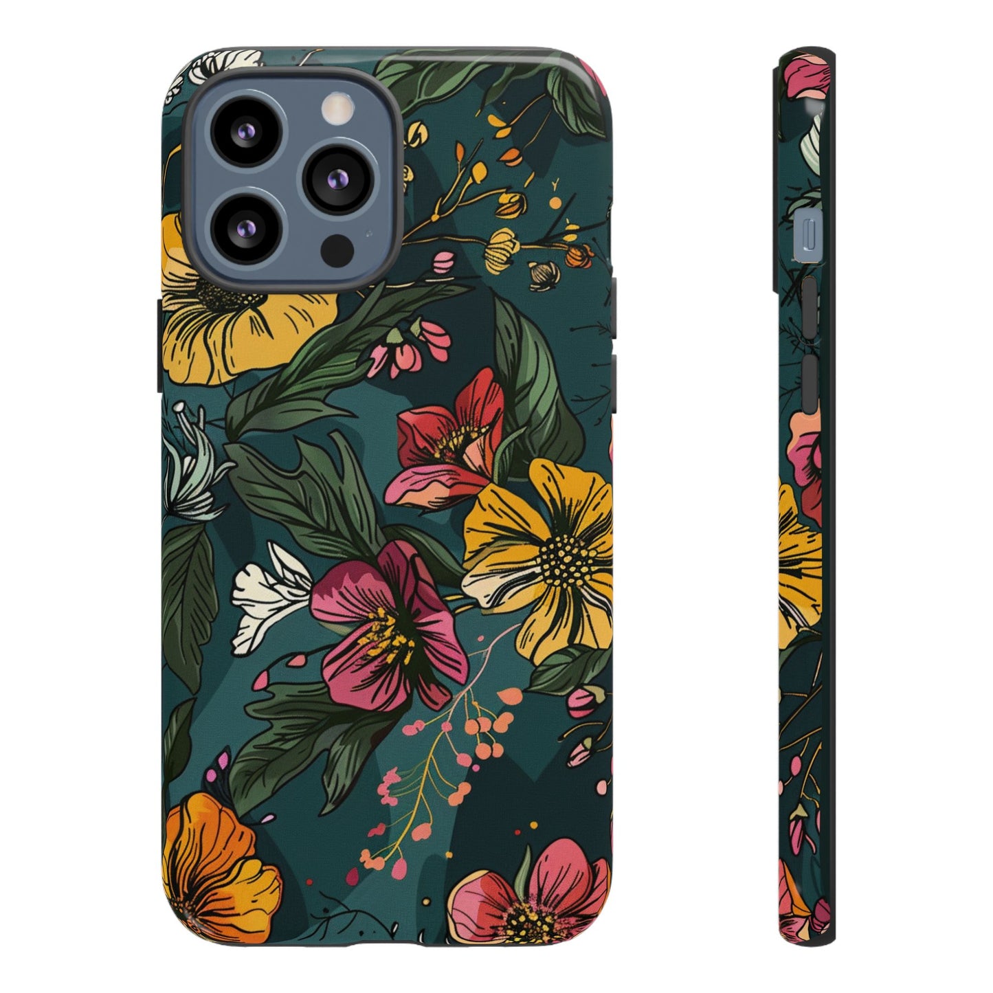 Vintage Floral Bloom – Tough iPhone Case