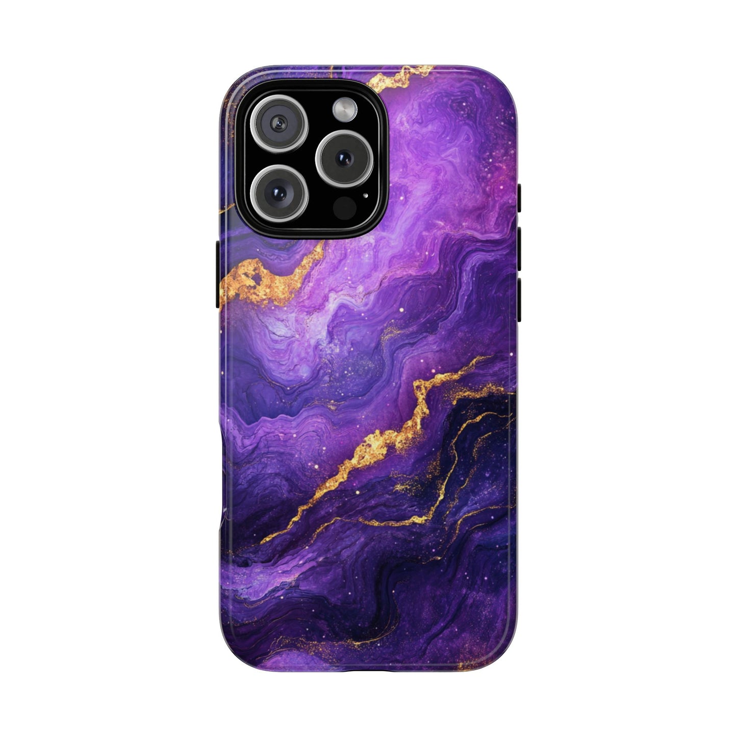 Amethyst Gold Marble – Tough iPhone Case