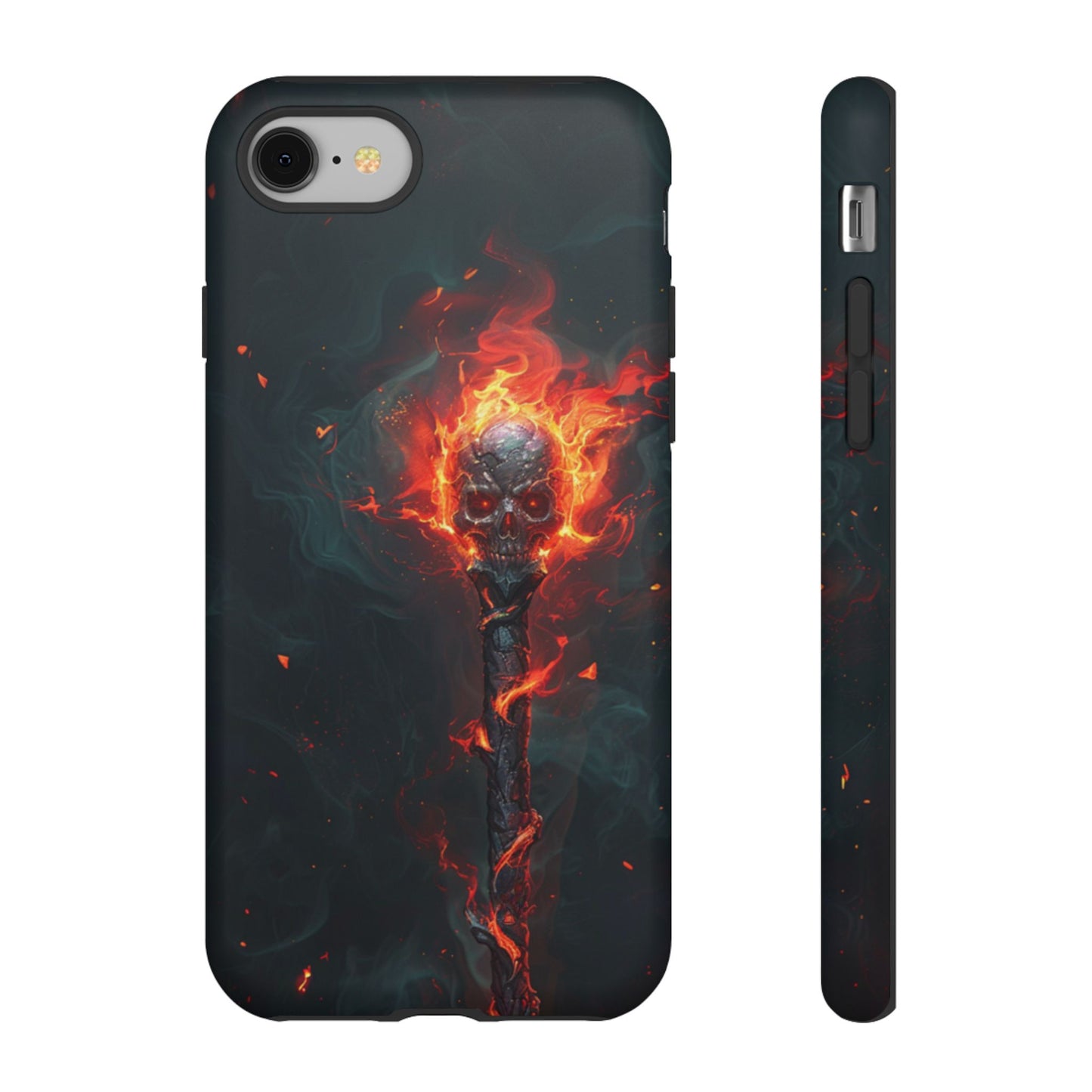 Inferno Skull Staff - Tough iPhone Case