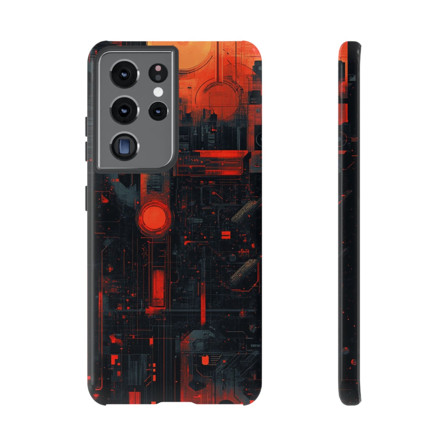 Neon Circuit Matrix – Tough Samsung Galaxy Case