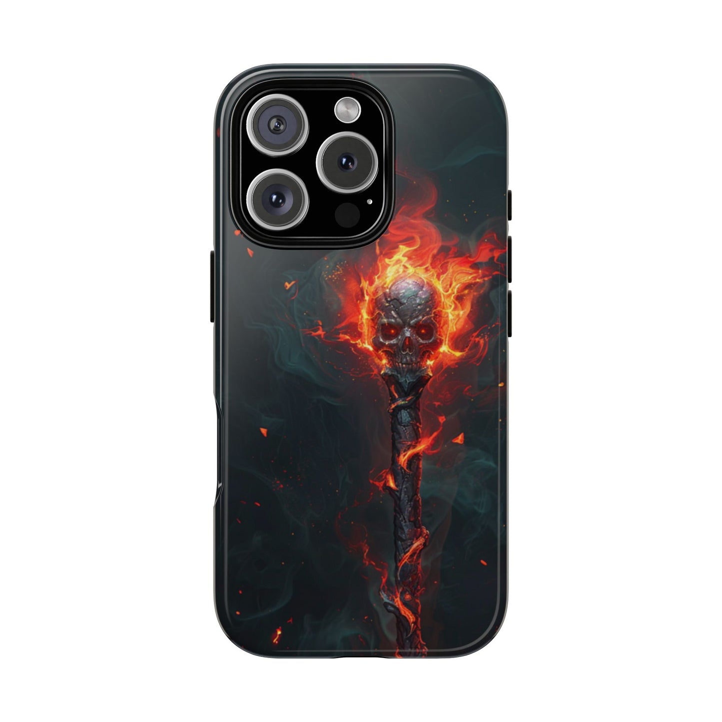 Inferno Skull Staff - Tough iPhone Case