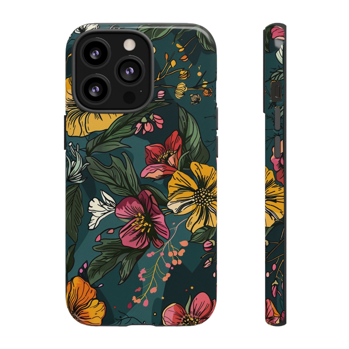 Vintage Floral Bloom – Tough iPhone Case