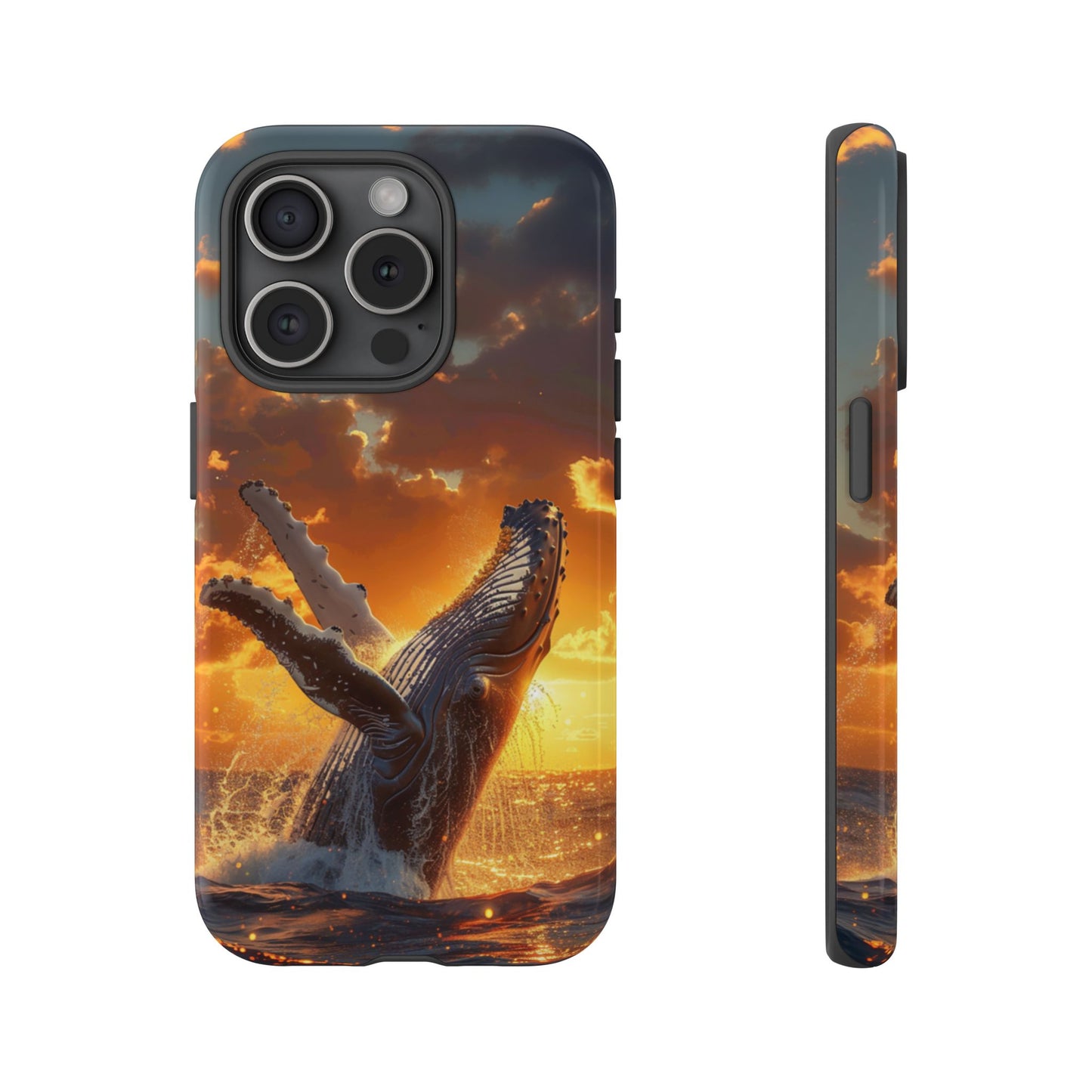Sunset Breach Whale - Tough iPhone Case