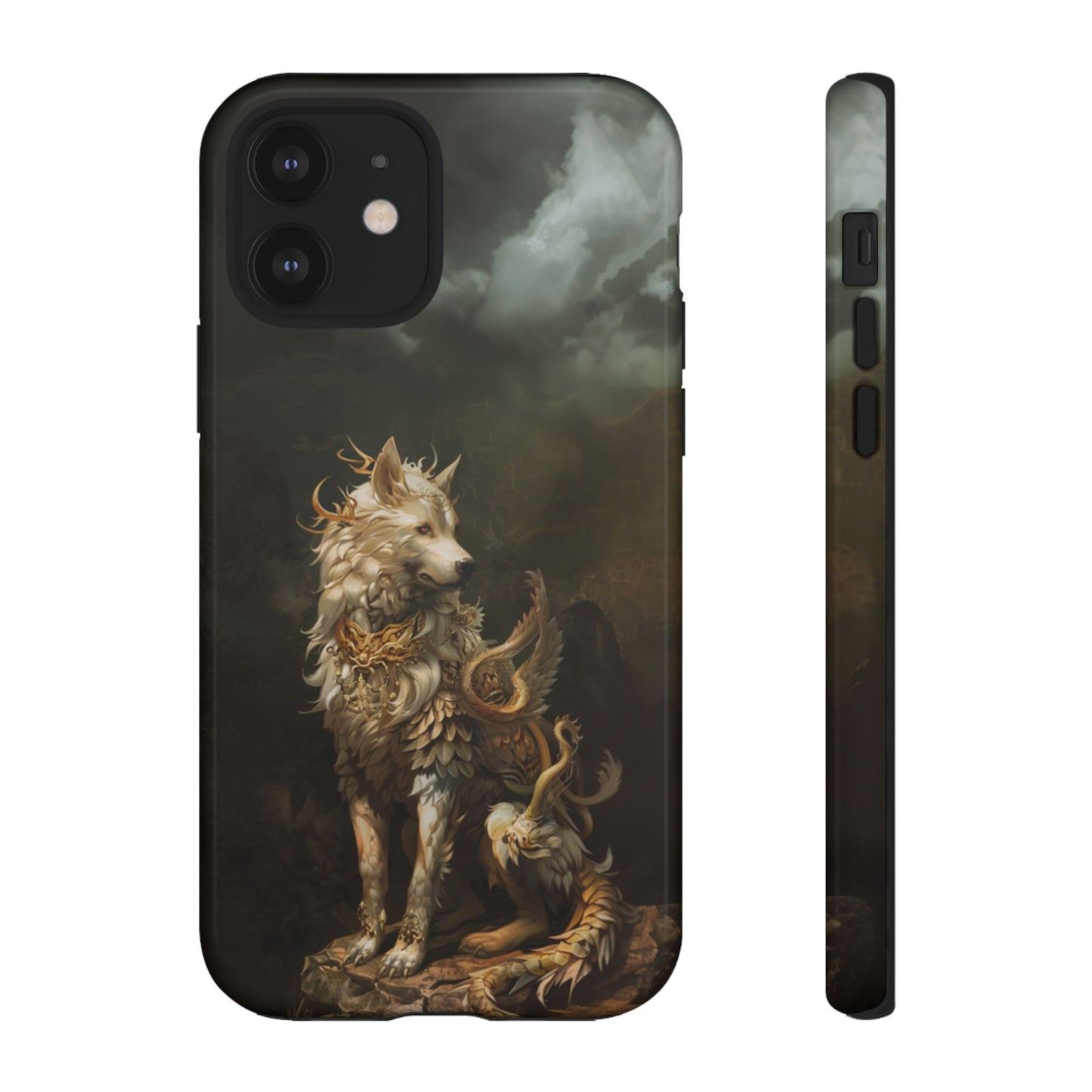 Antlered Wolf Guardian - Tough iPhone Case