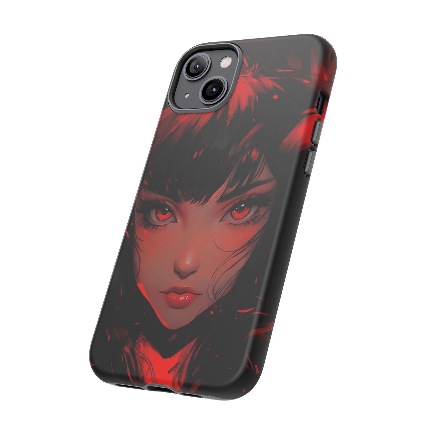 Fiery Gaze Anime Phone Case – iPhone, Google Pixel, Samsung Galaxy