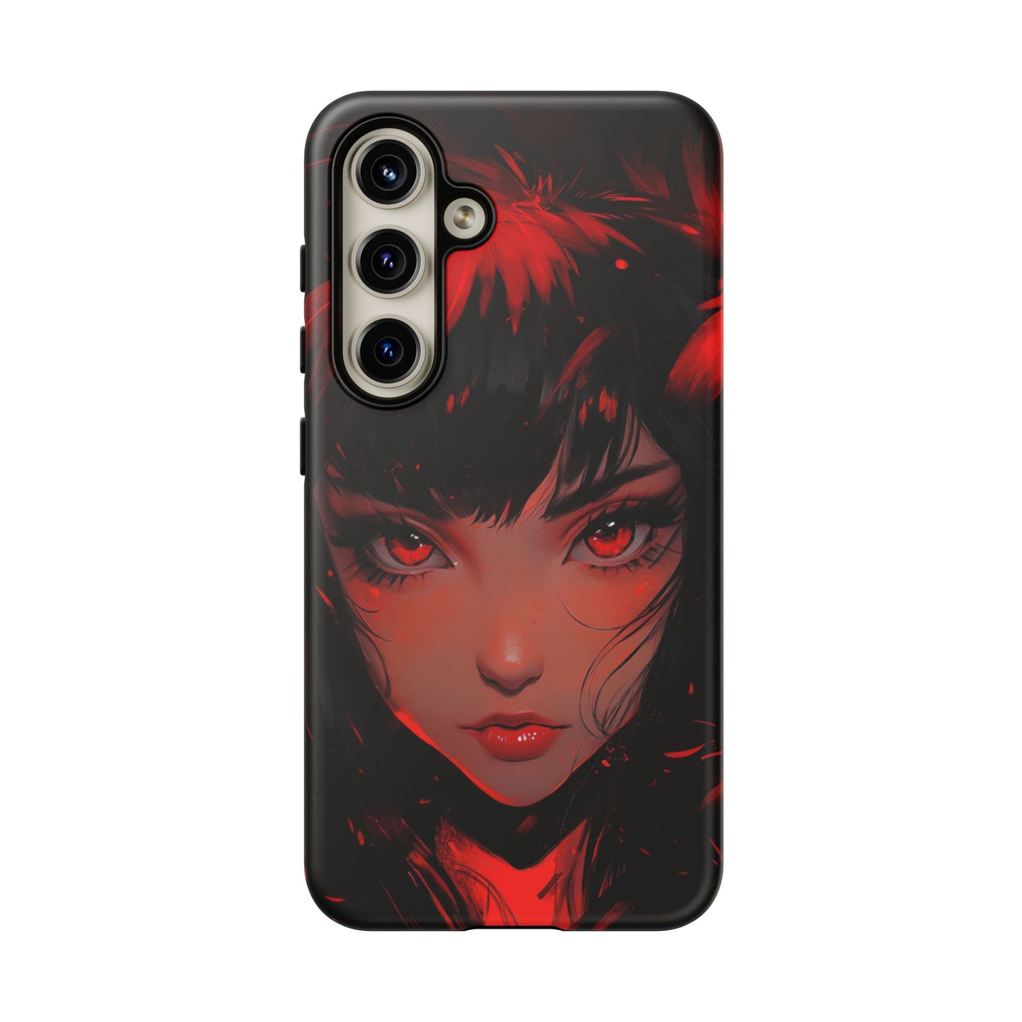 Fiery Gaze Anime Phone Case – iPhone, Google Pixel, Samsung Galaxy